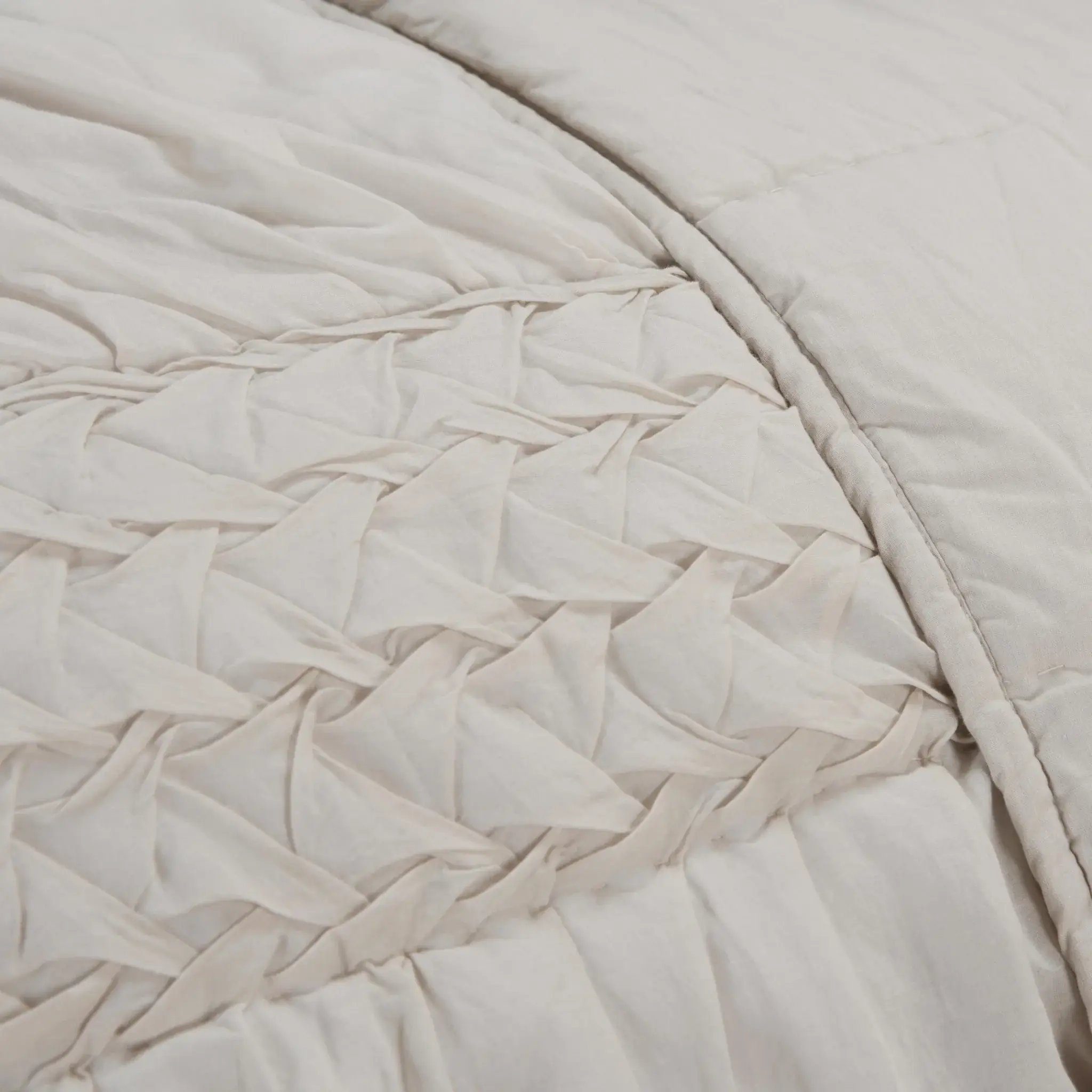 Natural Twin 100% Cotton 300 Thread Count Washable Down Alternative Comforter - Image 3
