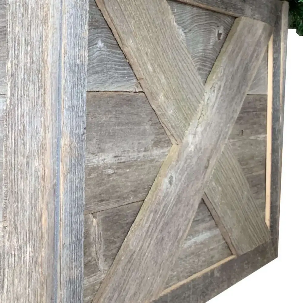 Natural Weathered And Gray Wood Ornamental Wall Decor - Image 3
