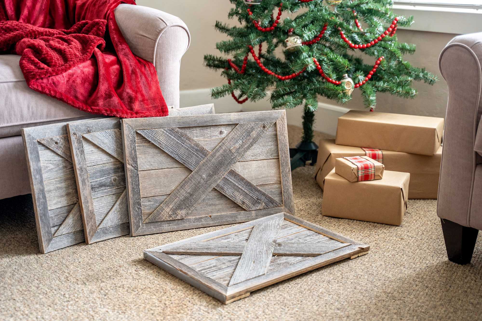 Natural Weathered And Gray Wood Ornamental Wall Decor - Image 8