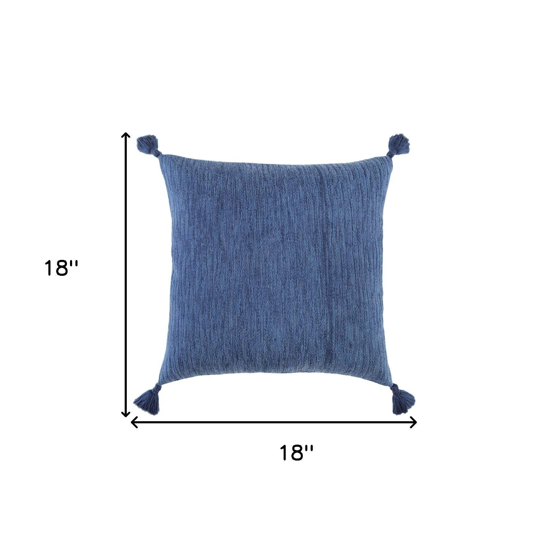 Navy Solid Tonal Abstract Stripe Throw Pillow - Image 6