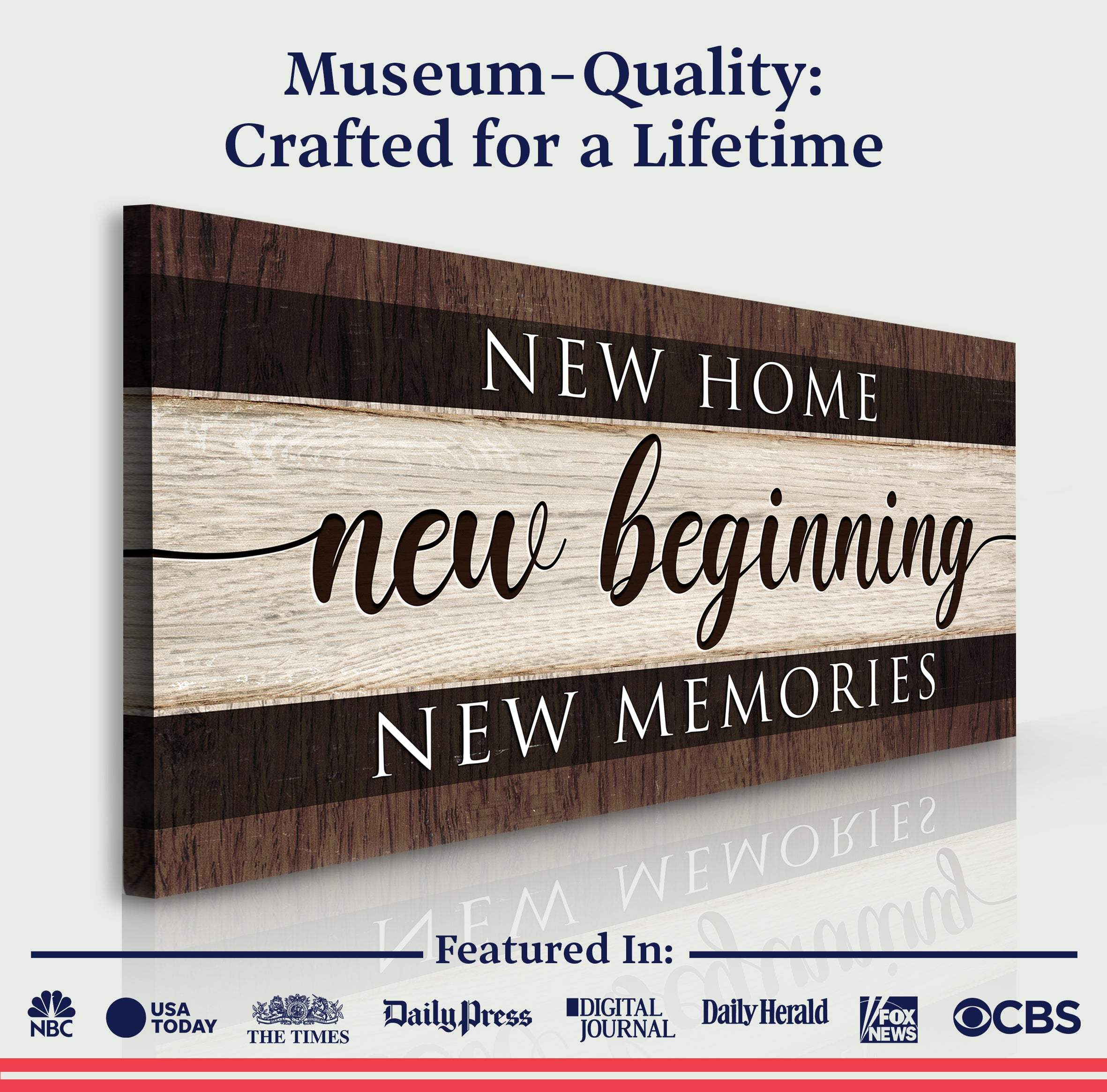 New Home New Beginning New Memories Sign III - Image 5
