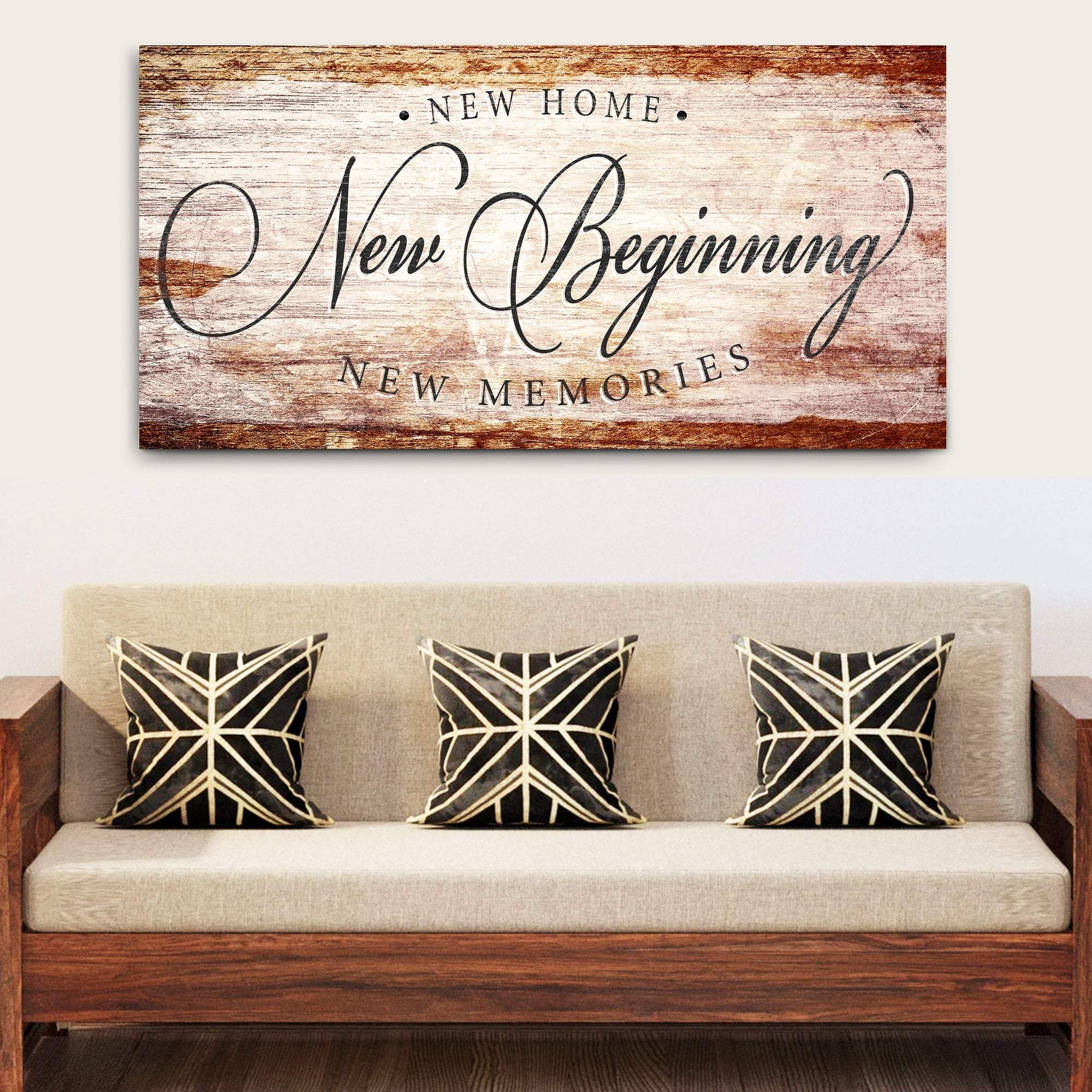 New Home New Beginning New Memories Sign IV - Image 2