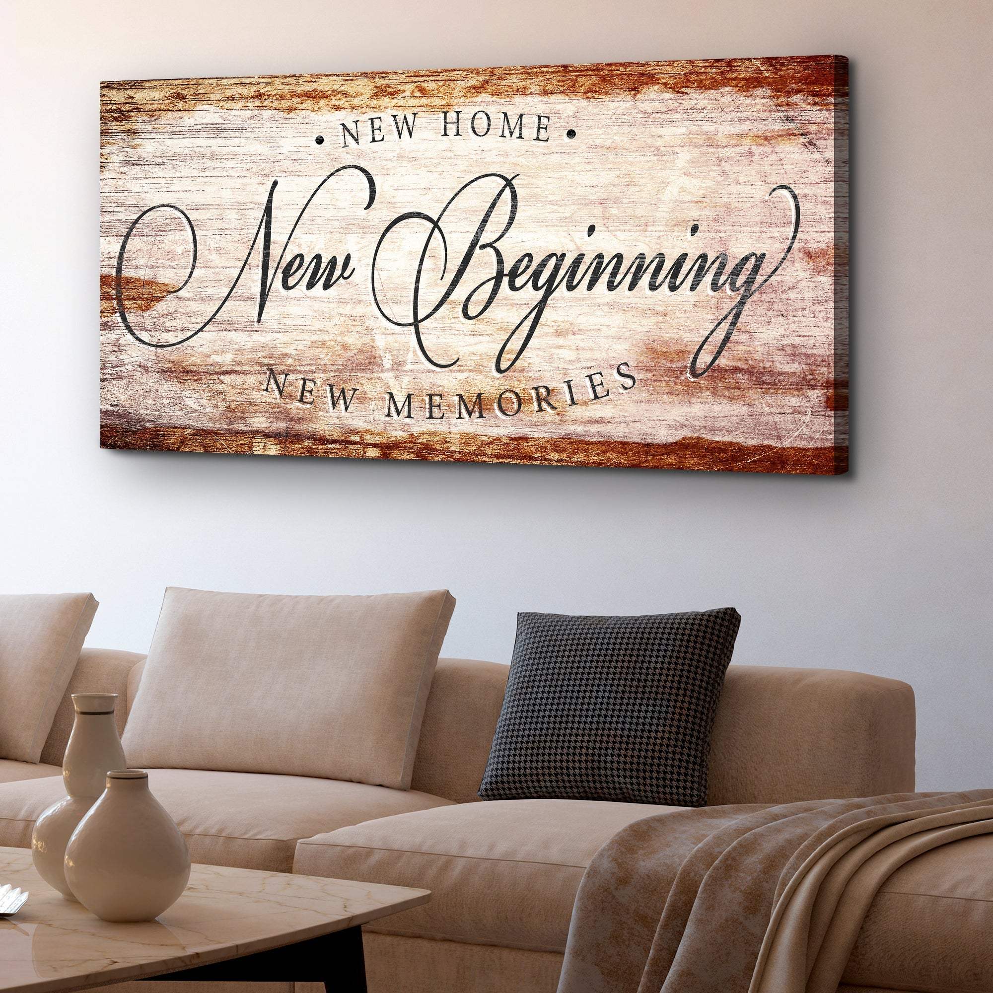 New Home New Beginning New Memories Sign IV - Image 3