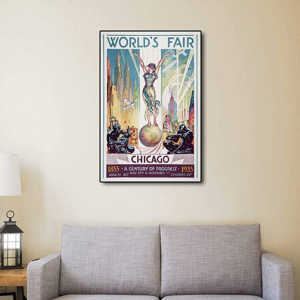 New York 1939 World's Fair Vintage Travel Unframed Print Wall Art - Image 7