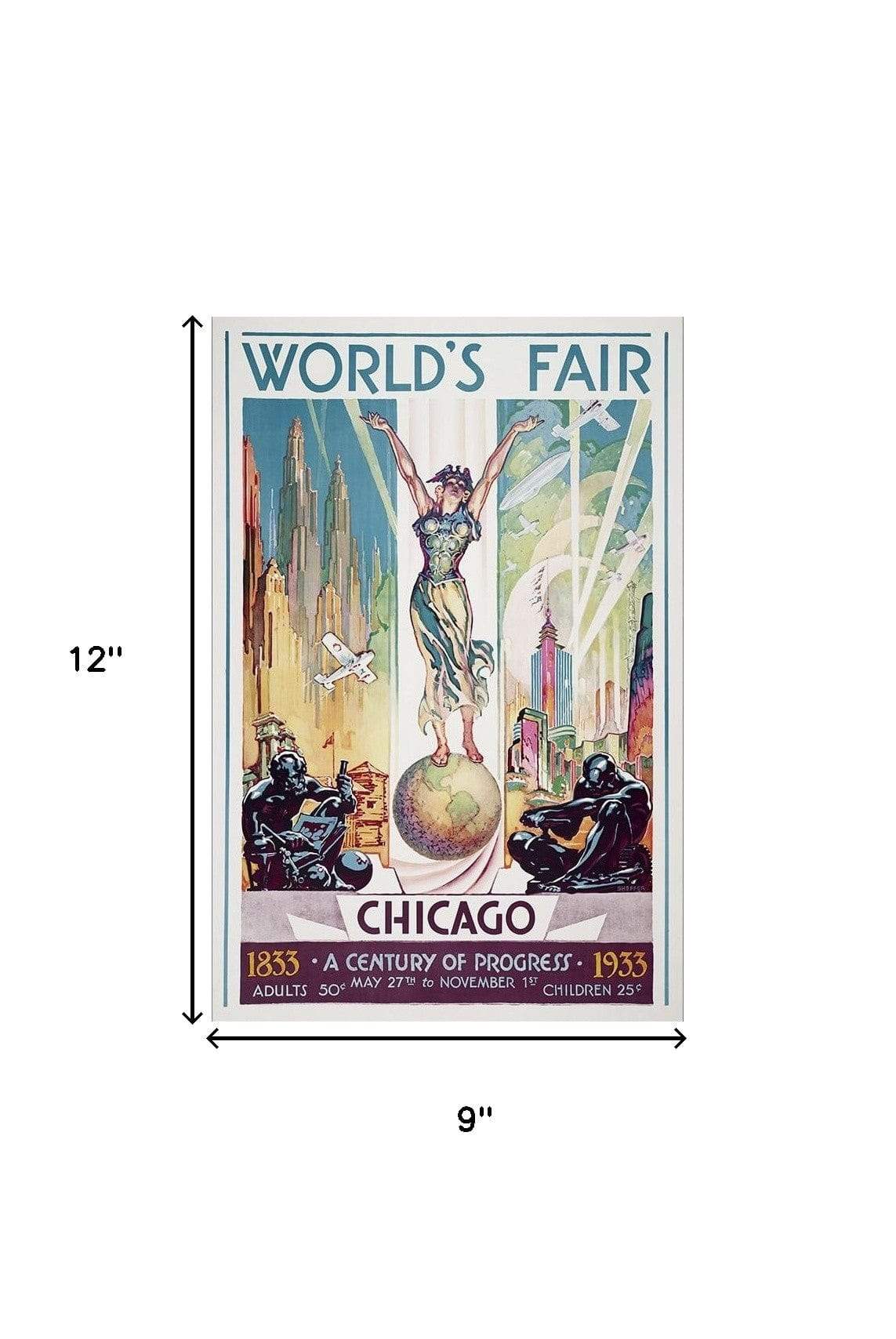 New York 1939 World's Fair Vintage Travel Unframed Print Wall Art - Image 8