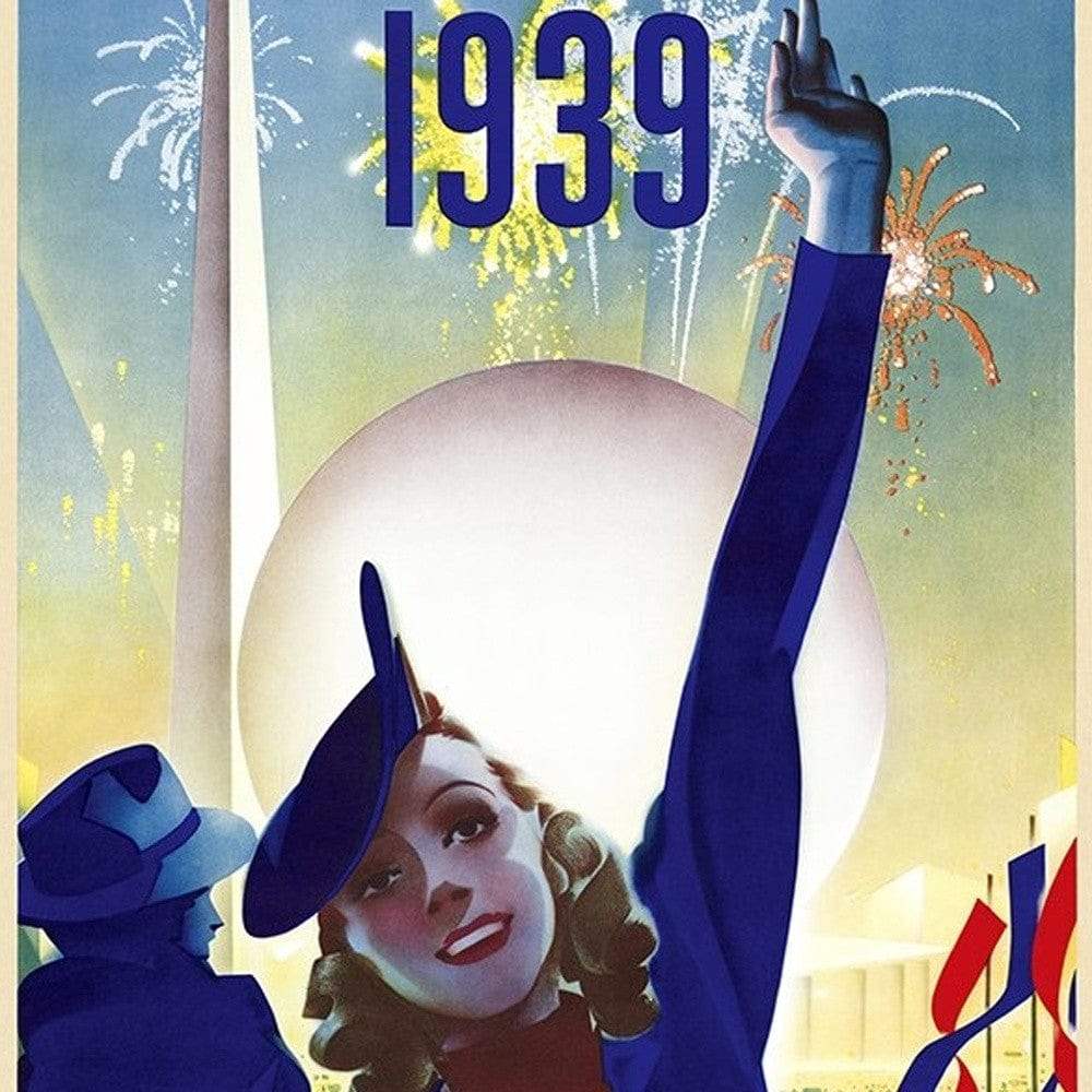 New York 1939 World's Fair Vintage Travel Unframed Print Wall Art - Image 5
