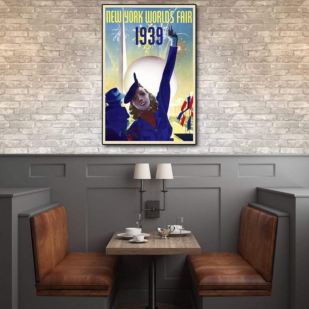 New York 1939 World's Fair Vintage Travel Unframed Print Wall Art - Image 6