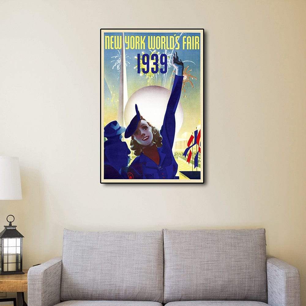 New York 1939 World's Fair Vintage Travel Unframed Print Wall Art - Image 7