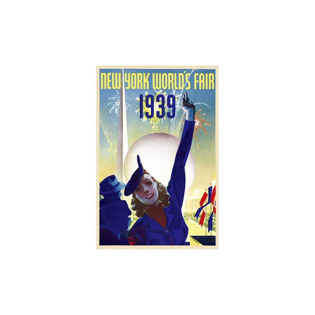 New York 1939 World's Fair Vintage Travel Unframed Print Wall Art - Image 2