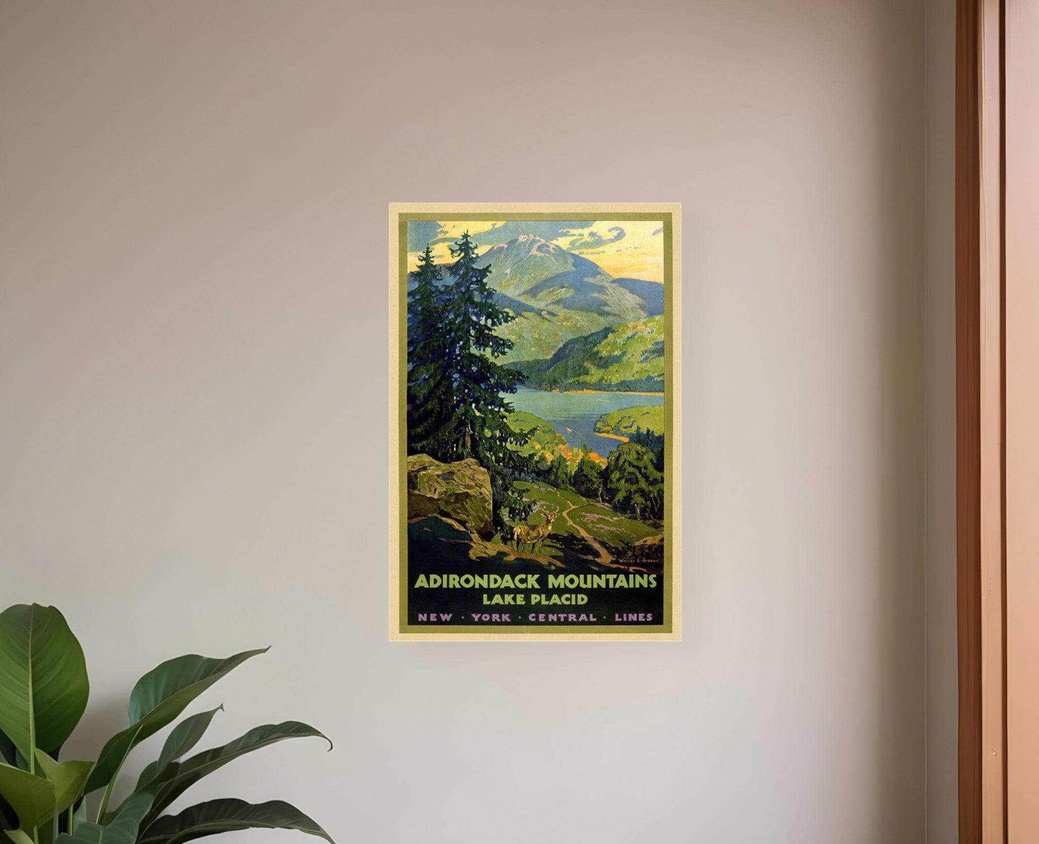 New York Railroad Vintage Travel Unframed Print Wall Art - Image 2
