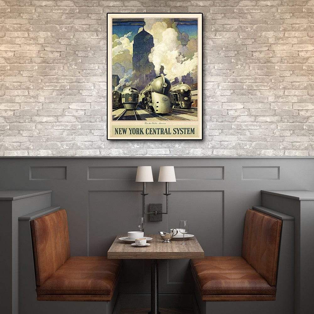 New York Railroad Vintage Travel Unframed Print Wall Art - Image 3
