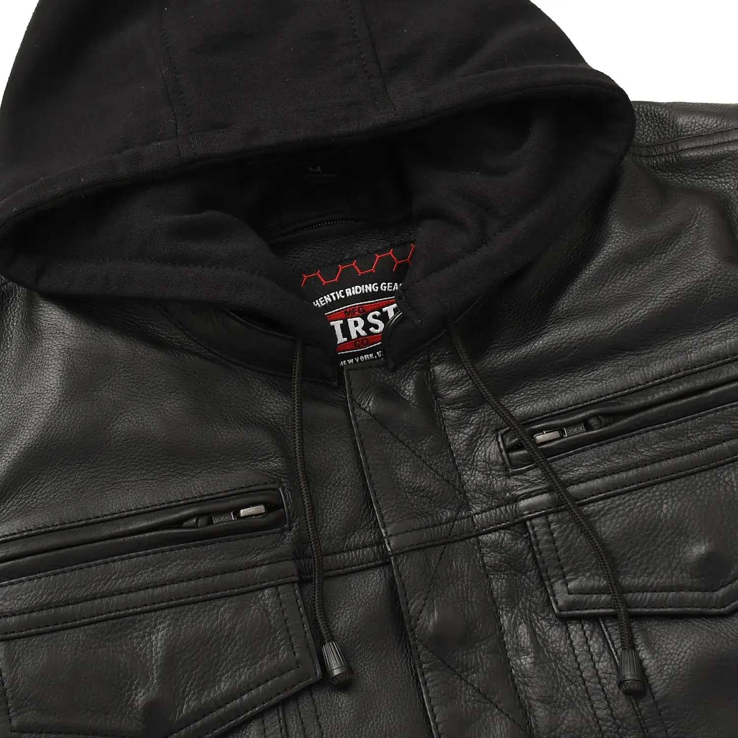 Nightstrike Men’s Motorcycle Leather Jacket - Image 5