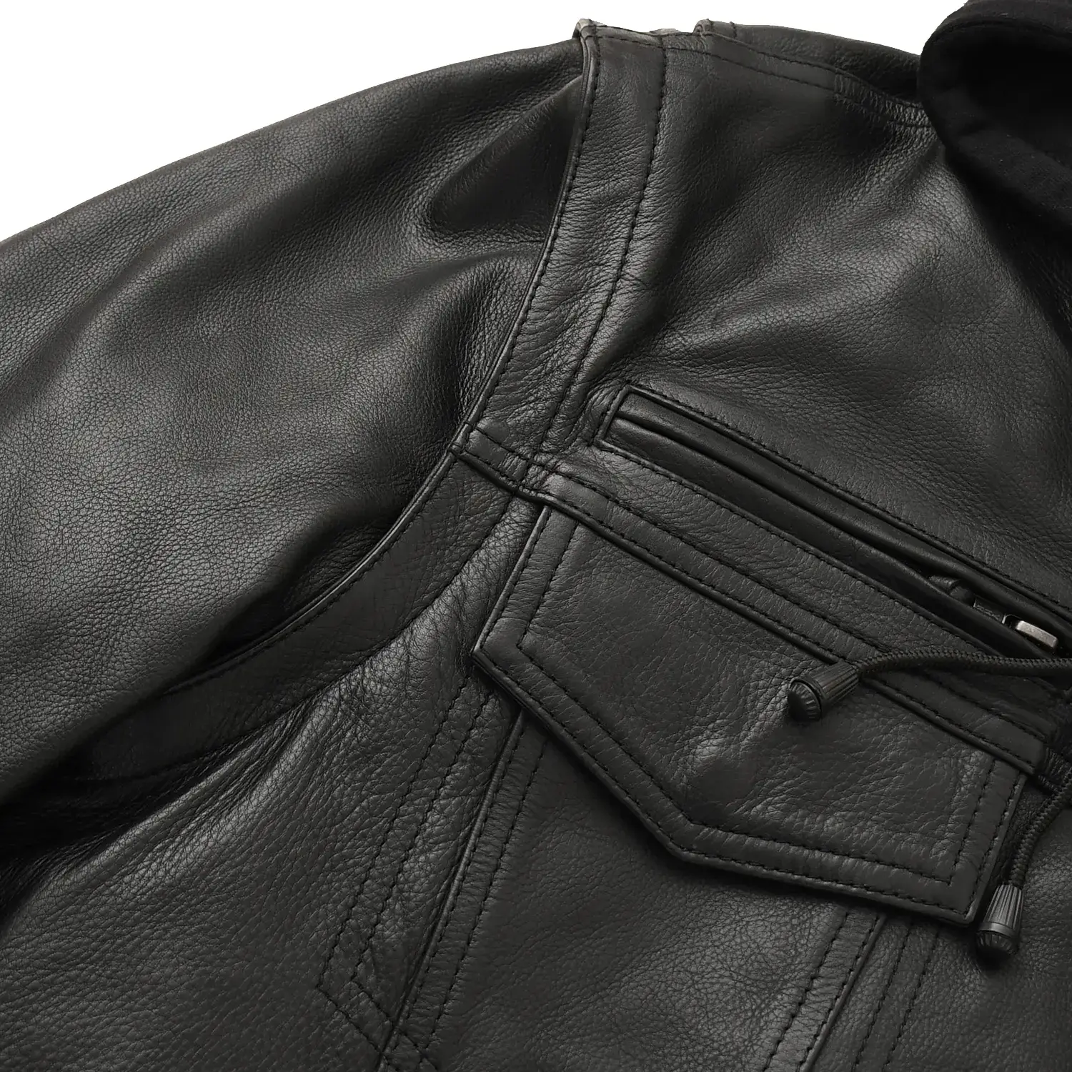 Nightstrike Men’s Motorcycle Leather Jacket - Image 8