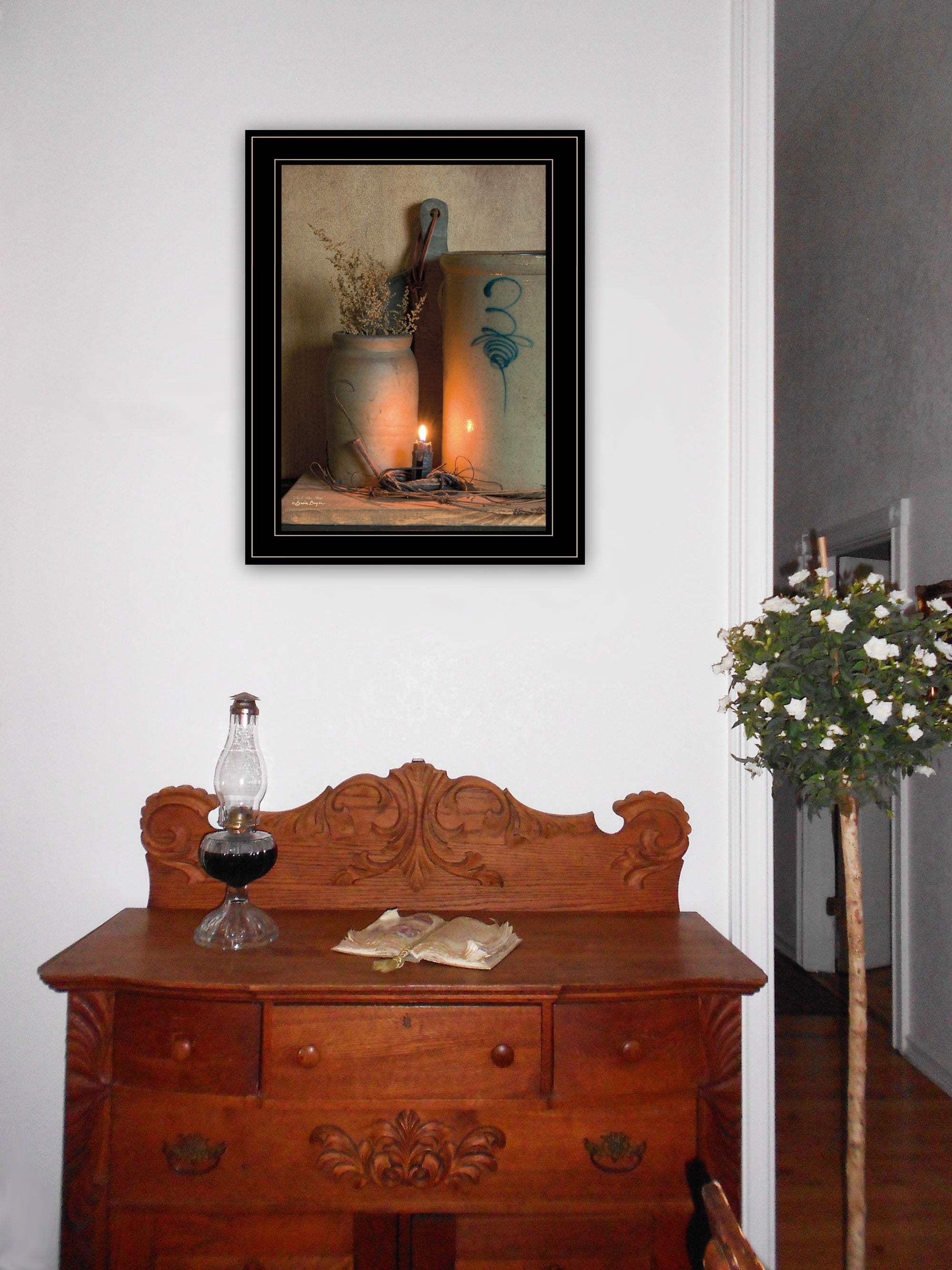 No 3 Bee Sting on a crock 2 Black Framed Print Wall Art - Image 5