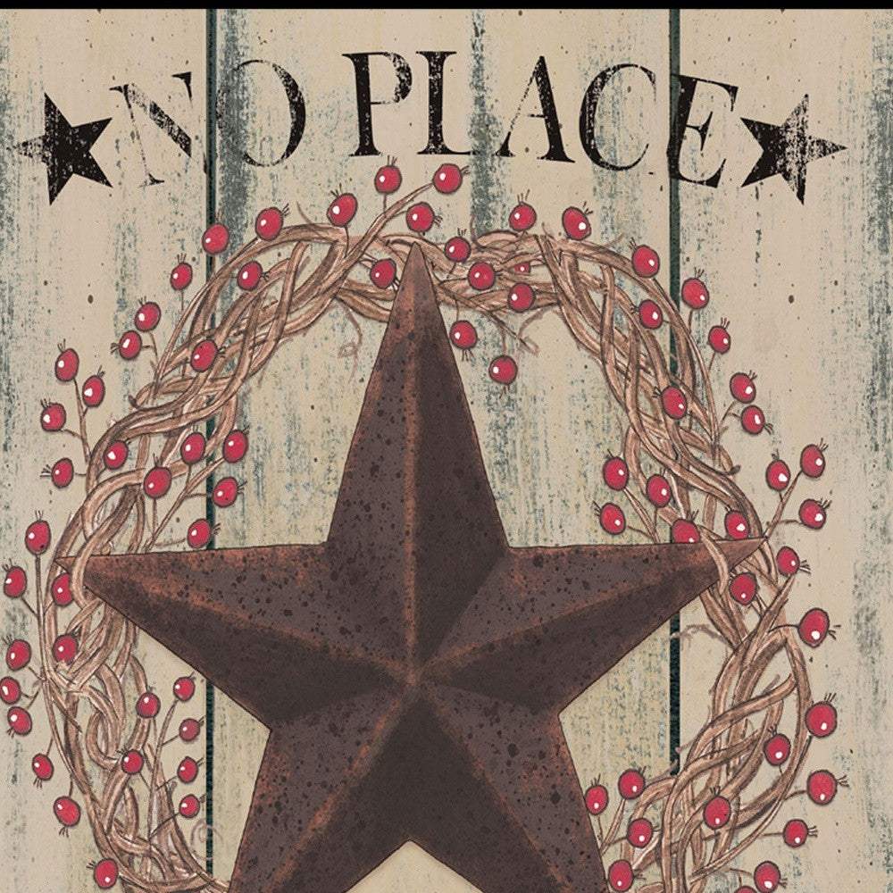 No Place Like Home Wreath 2 Black Framed Print Wall Art - Image 5