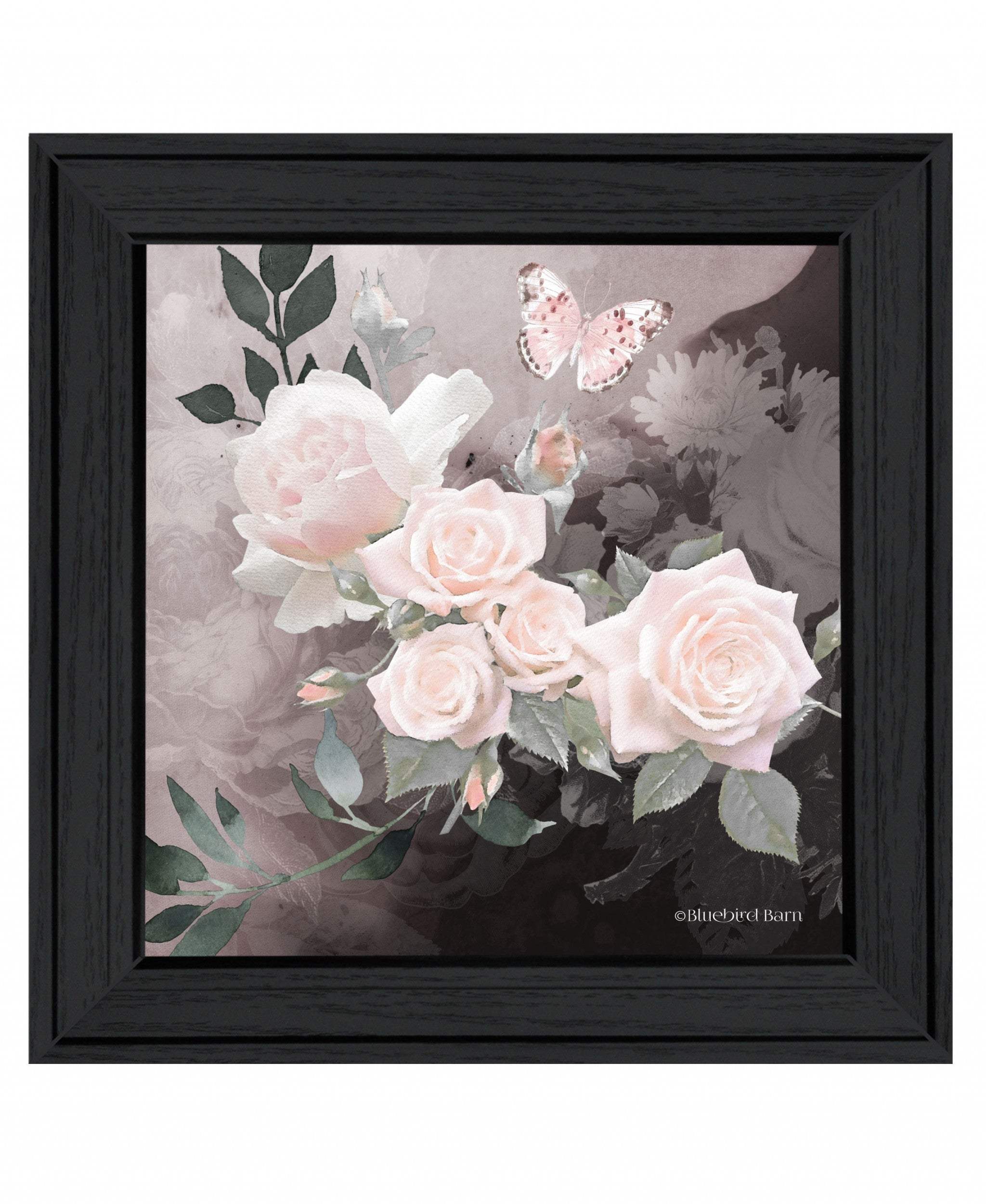 Noir Roses 1 [4] Black Framed Print Wall Art - Image 2