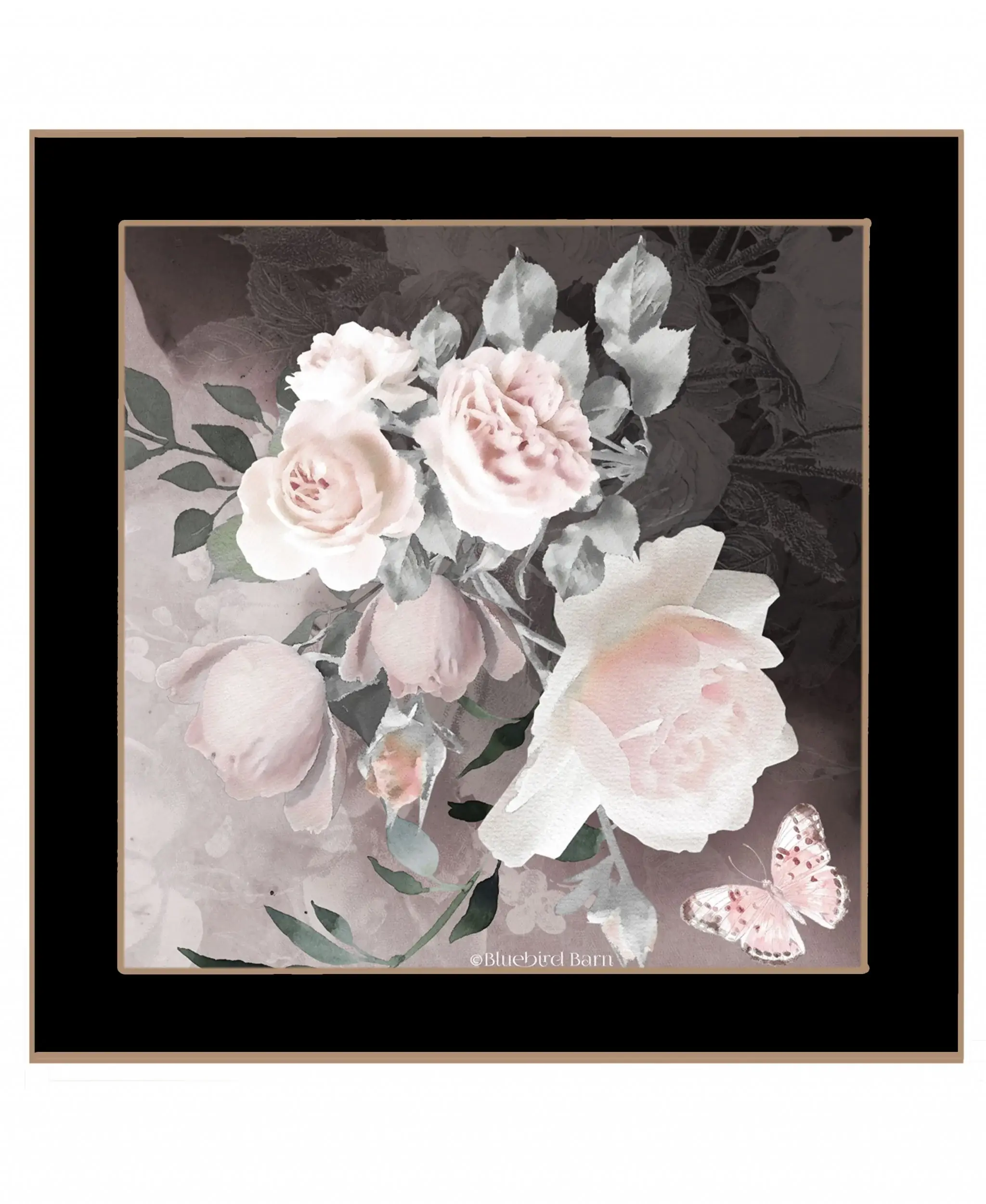 Noir Roses IV 1 Black Framed Print Wall Art - Image 2