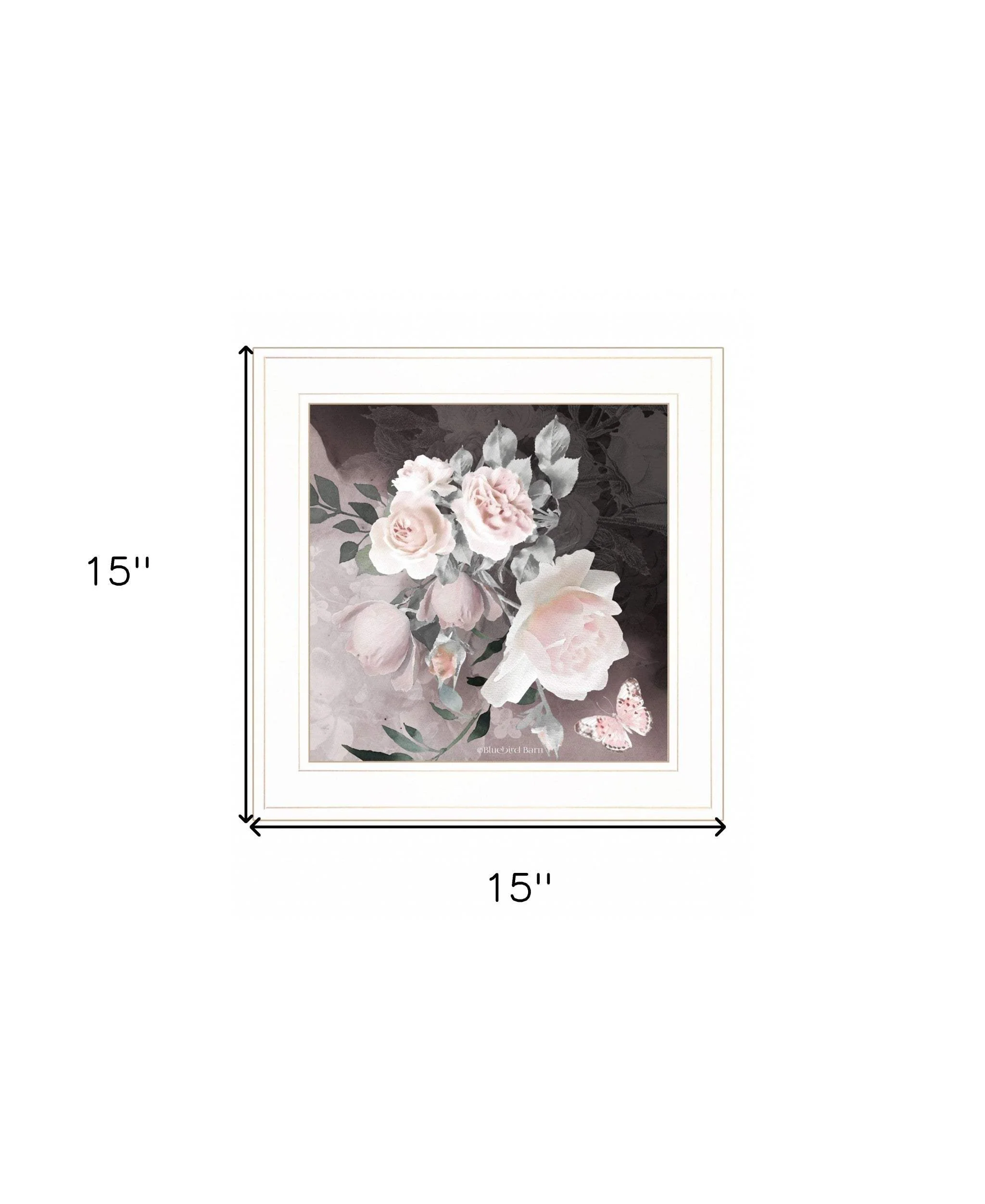 Noir Roses IV 3 White Framed Print Wall Art - Image 6