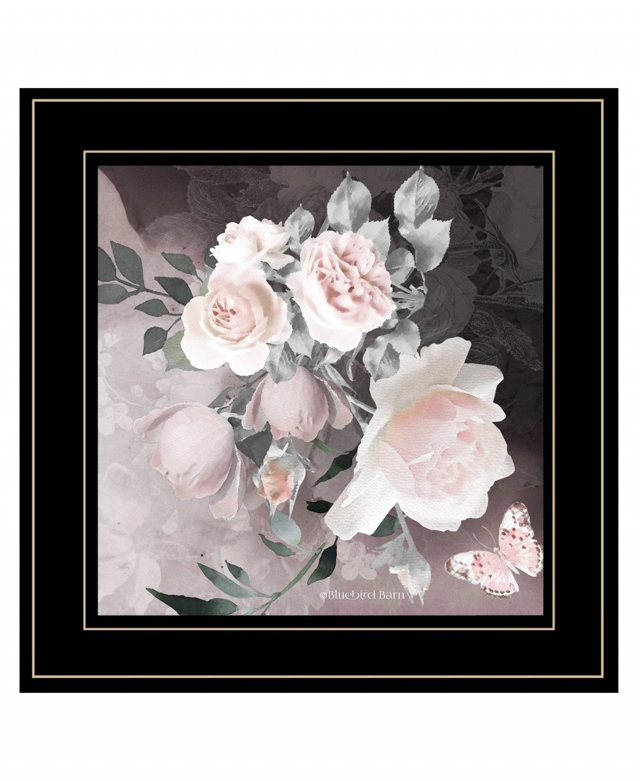 Noir Roses IV 5 Black Framed Print Wall Art - Image 2