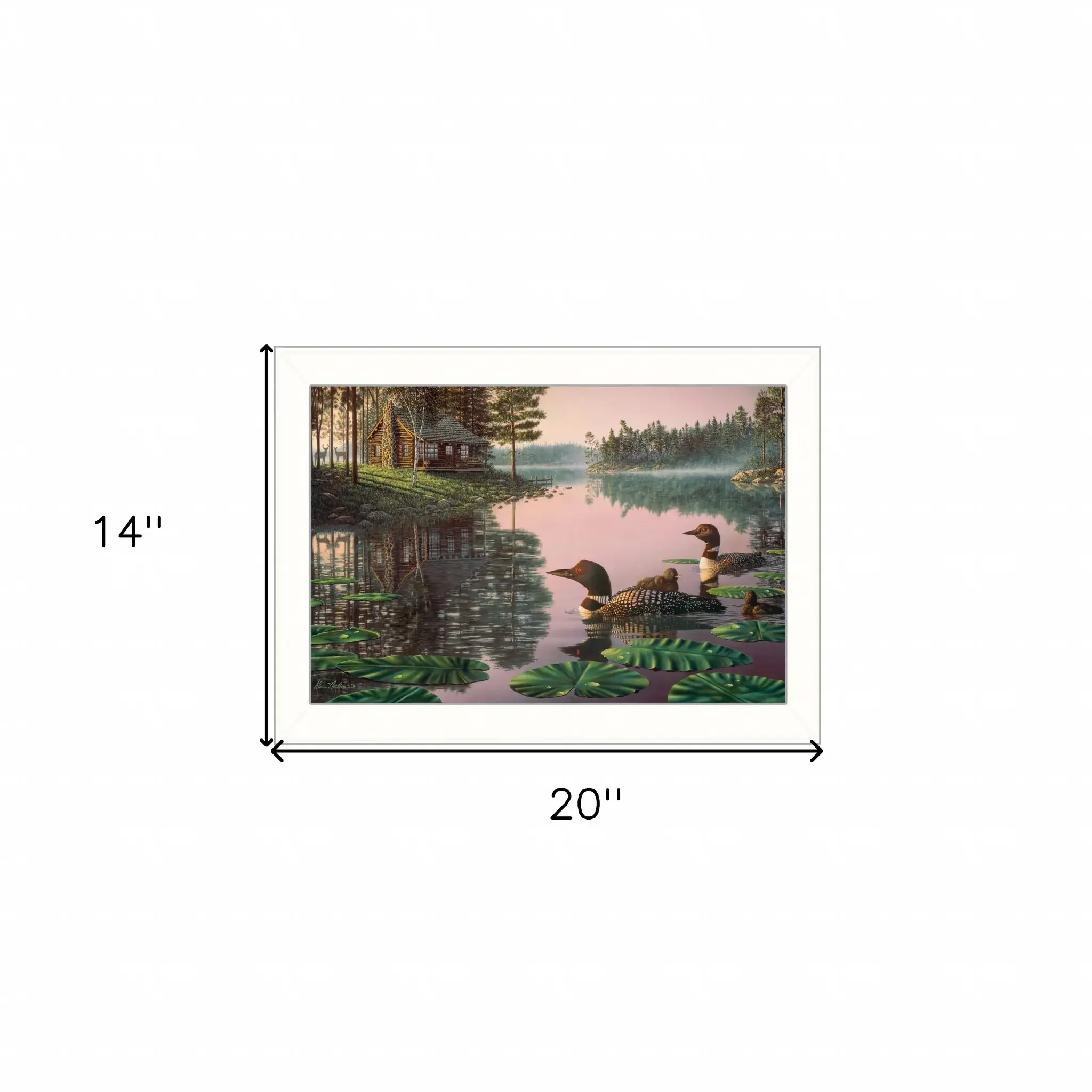 Northern Tranquility 2 White Framed Print Wall Art - Image 5