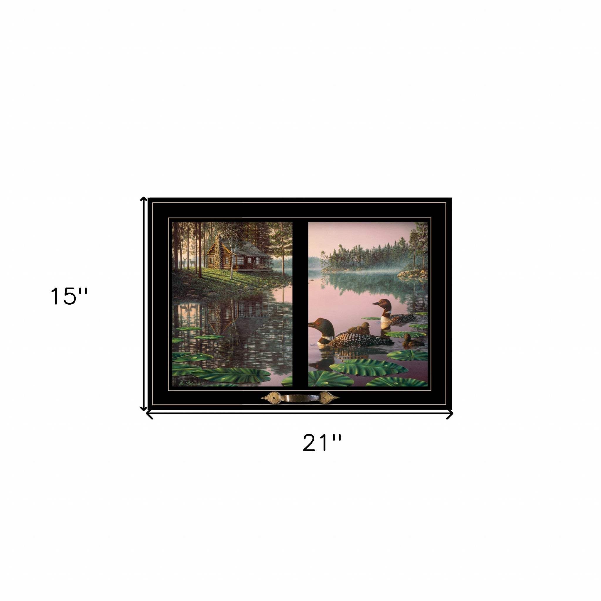 Northern Tranquility 4 Black Framed Print Wall Art - Image 5
