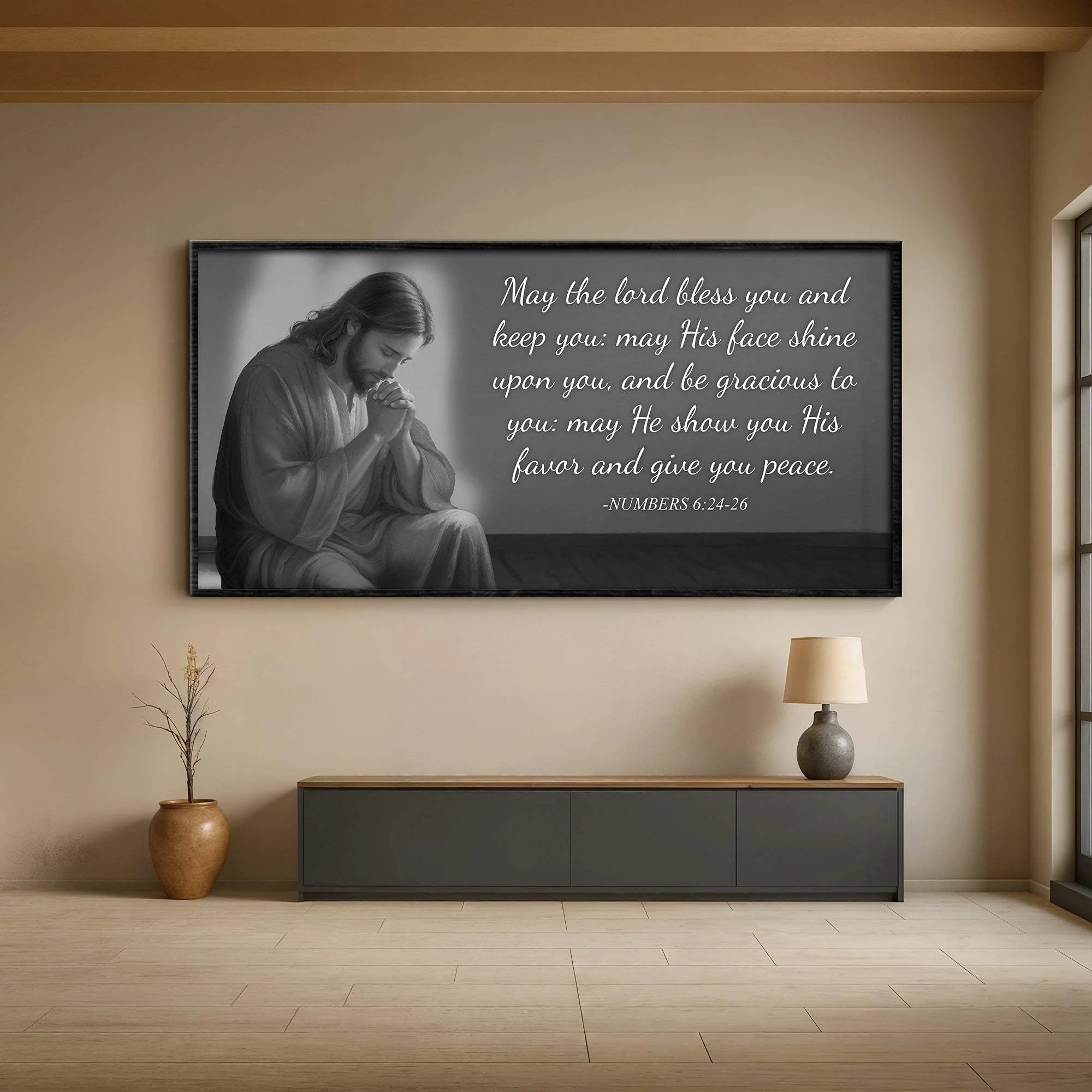 Numbers 6:24-26 - May The Lord Bless You Faith Sign III - Image 3
