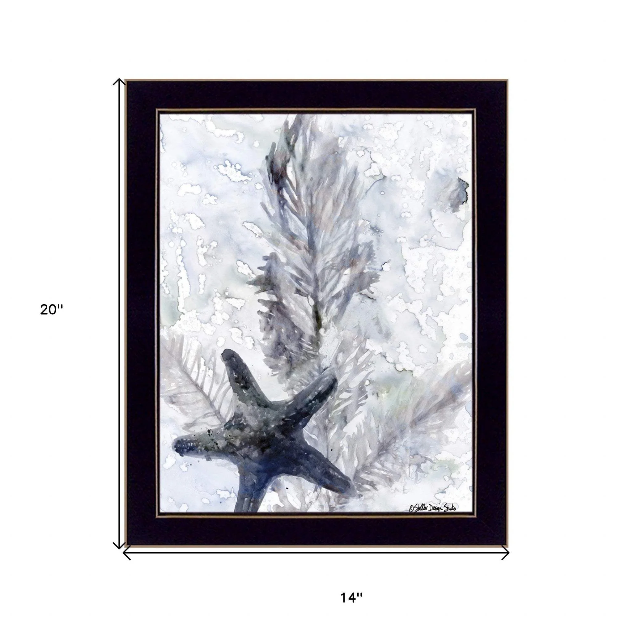 Ocean Collection 4 Black Framed Print Wall Art - Image 5