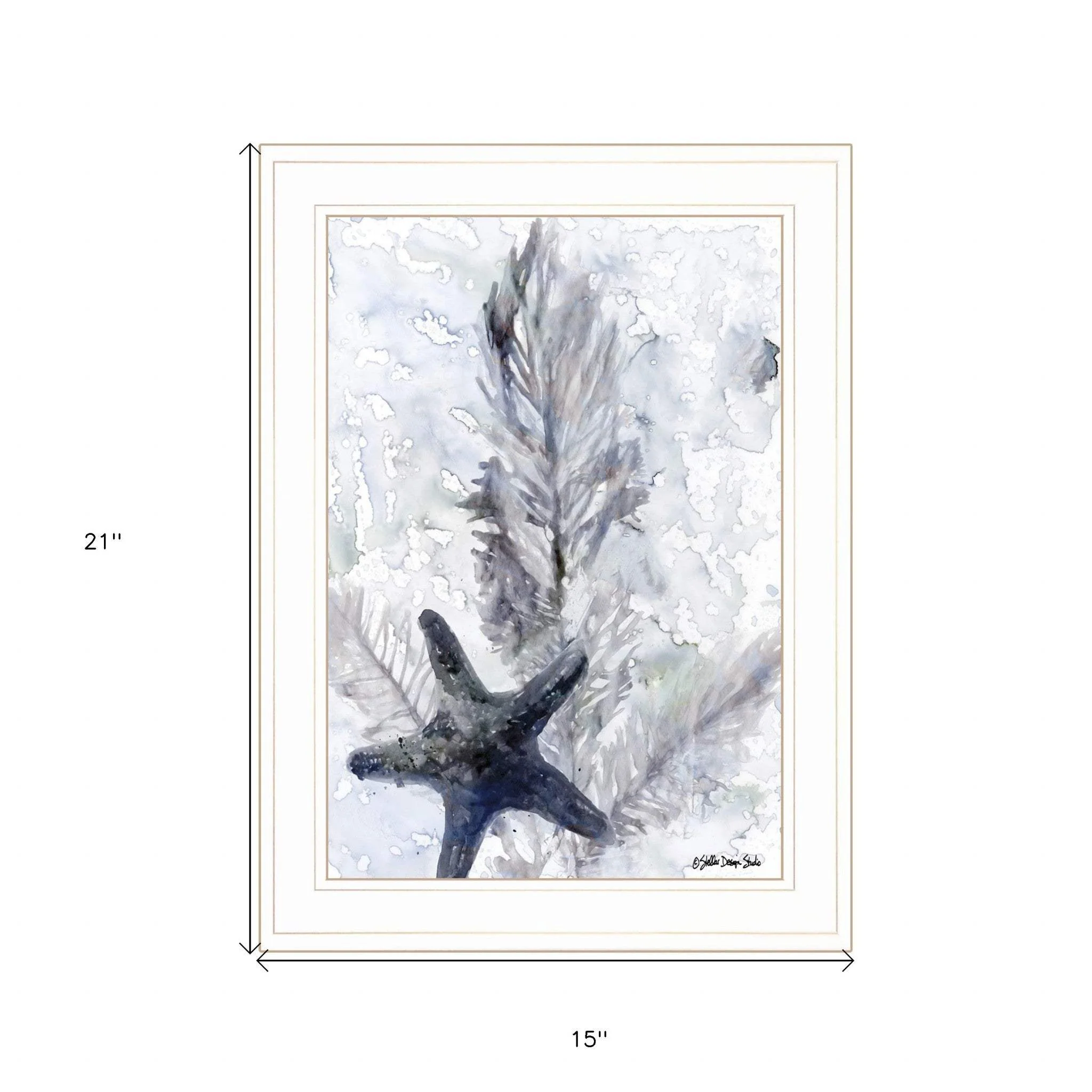 Ocean Collection 4 White Framed Print Wall Art - Image 5