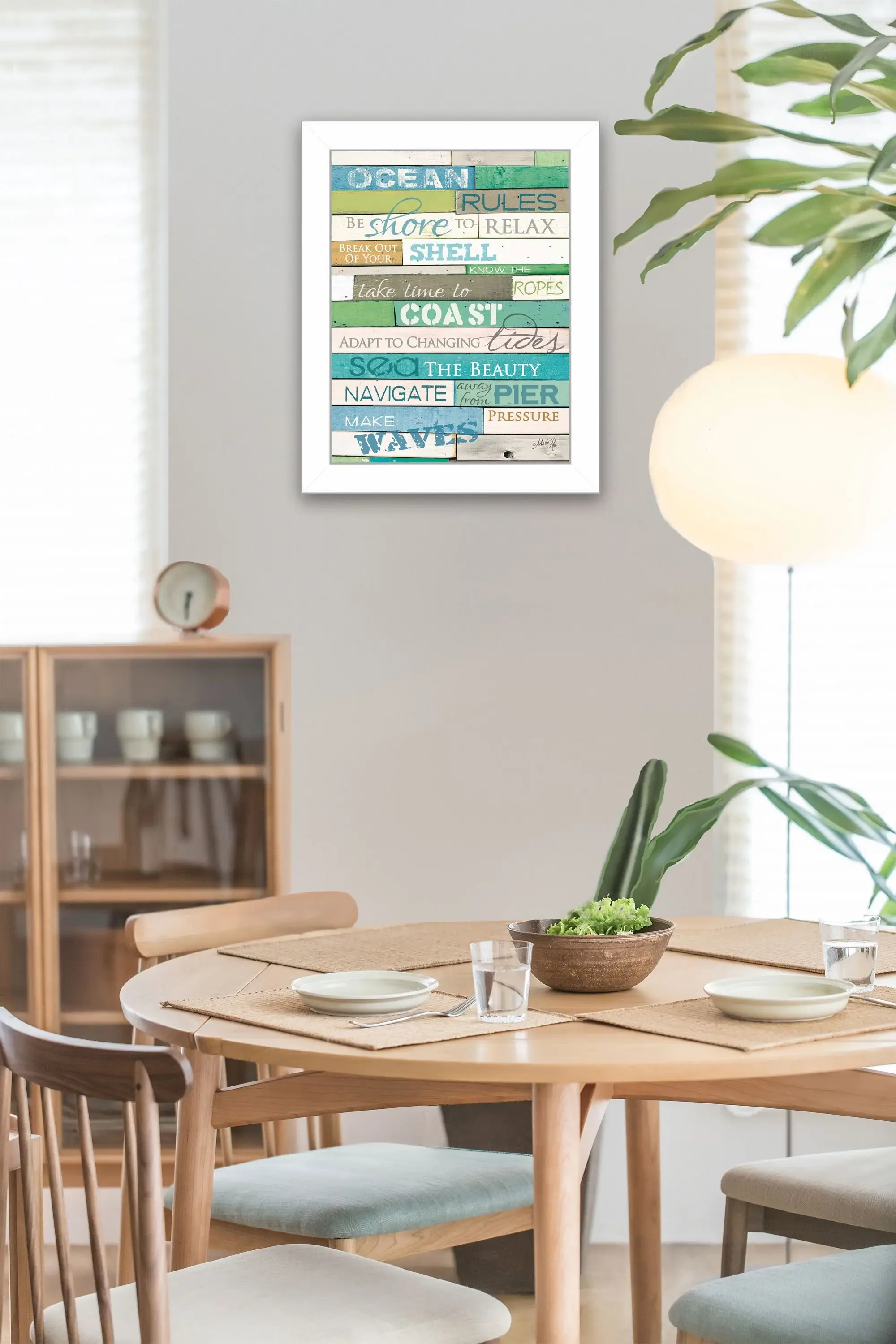 Ocean Rules 2 White Framed Print Wall Art - Image 4