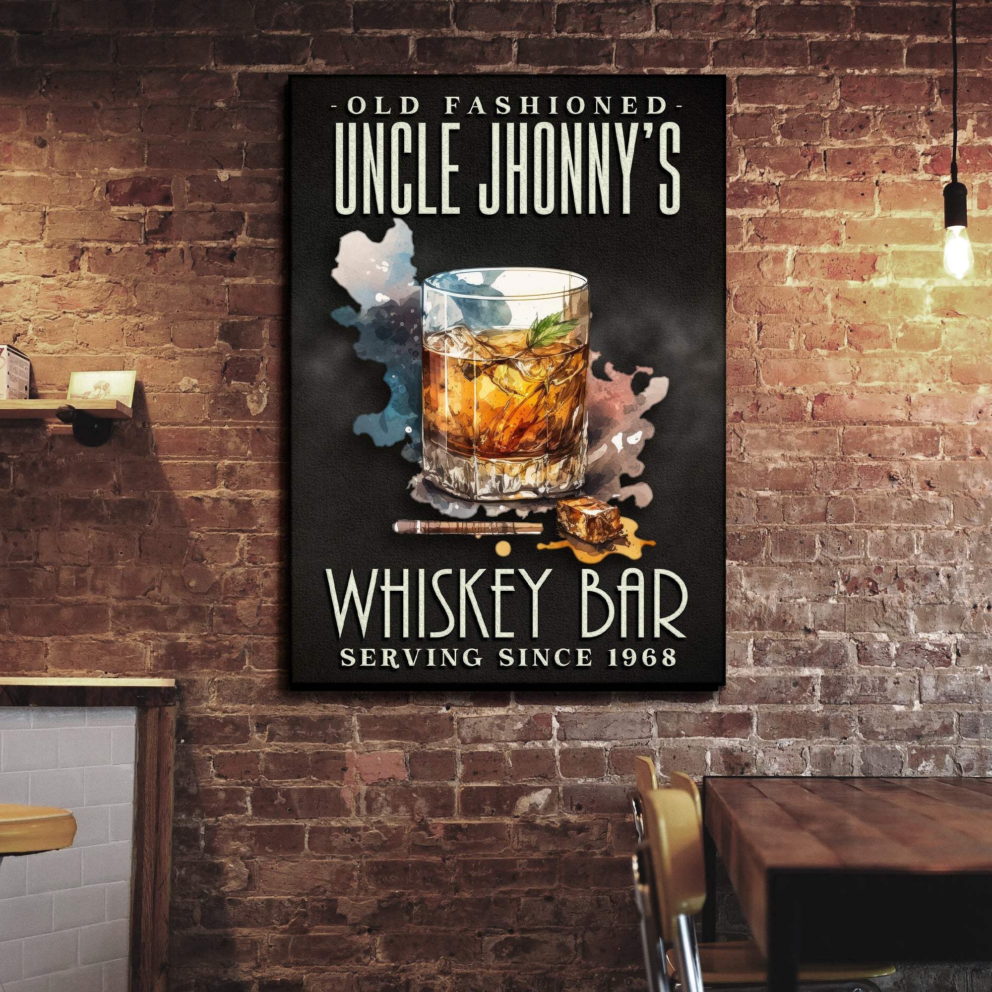 Old Fashioned Whiskey Bar Sign - Image 2