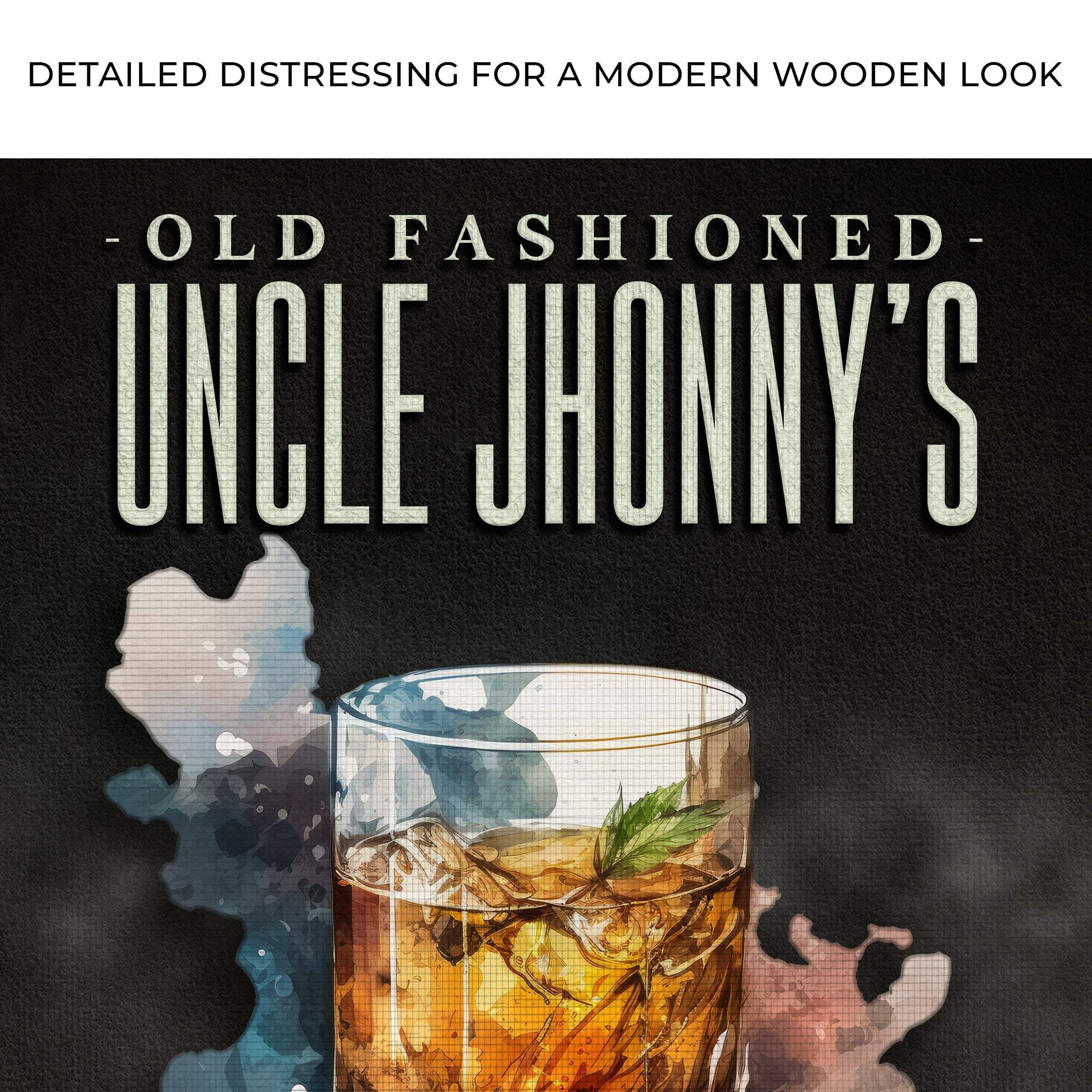 Old Fashioned Whiskey Bar Sign - Image 4