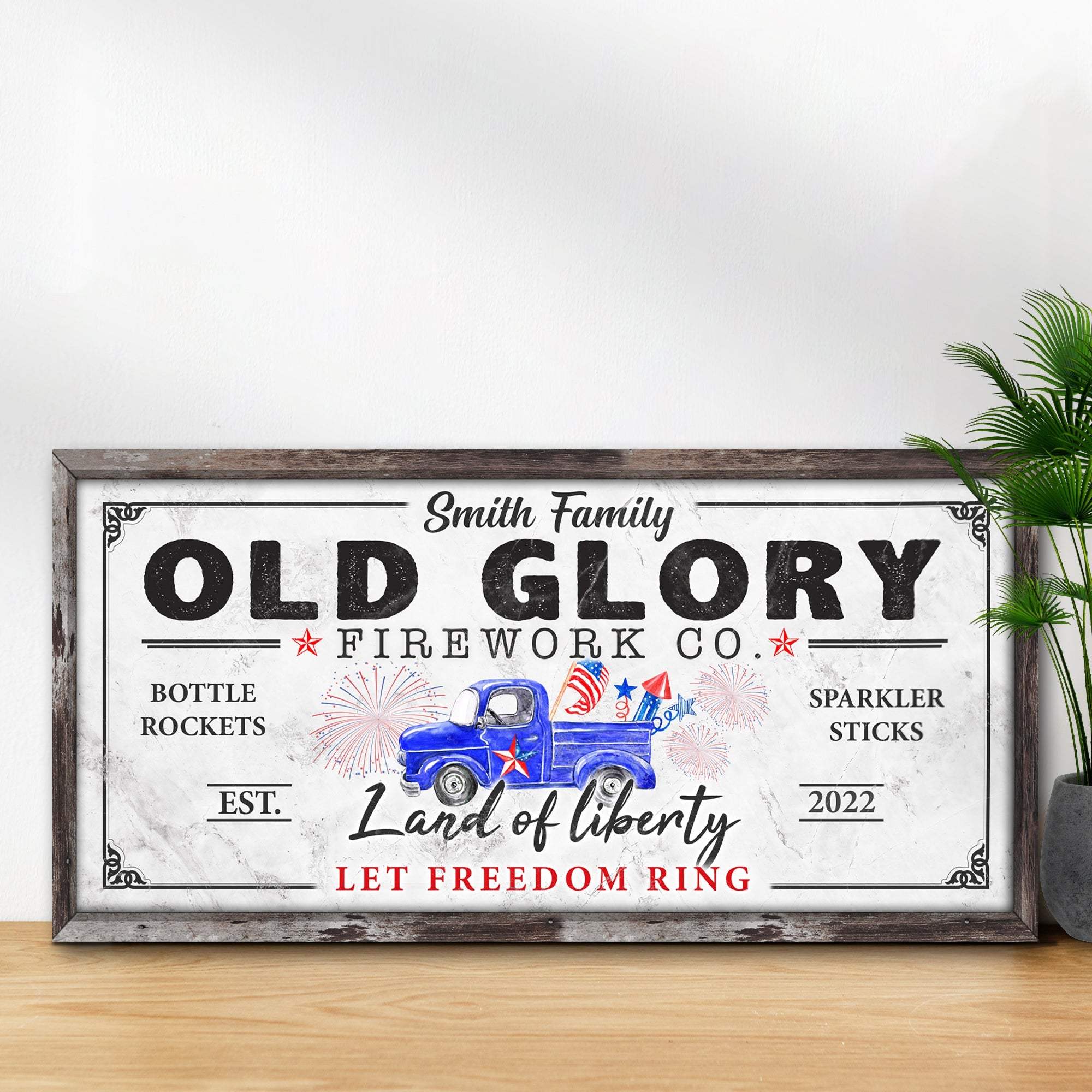 Old Glory Firework Co Let Freedom Ring Sign - Image 2