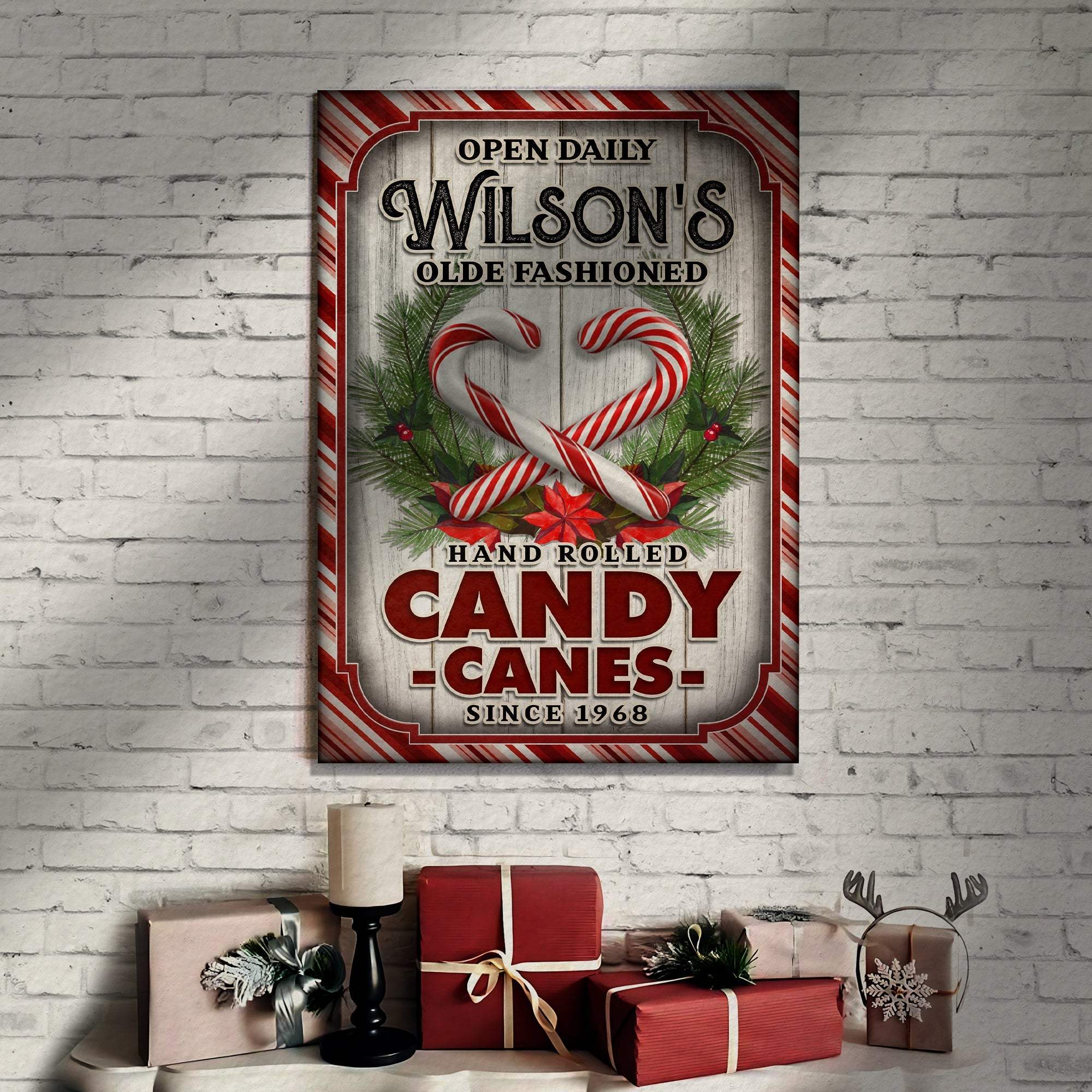Olde Fashioned Hand Rolled Candy Canes Sign - Image 2