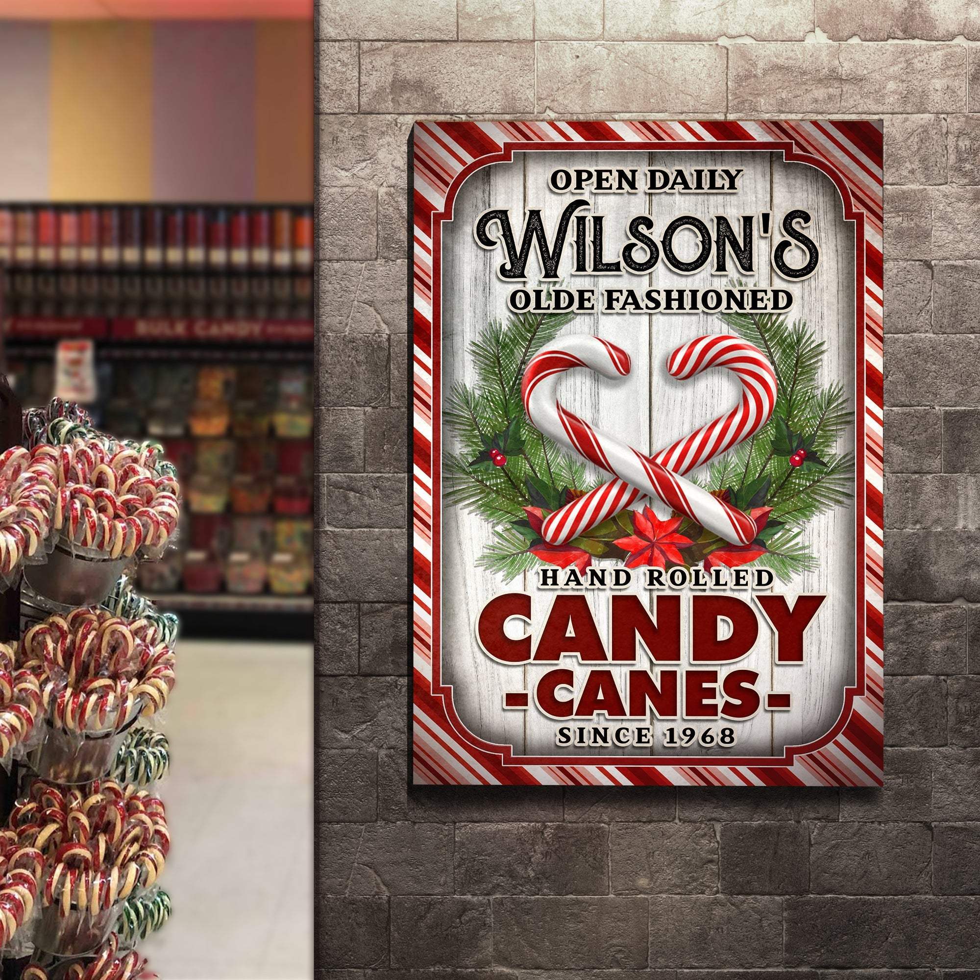 Olde Fashioned Hand Rolled Candy Canes Sign - Image 3