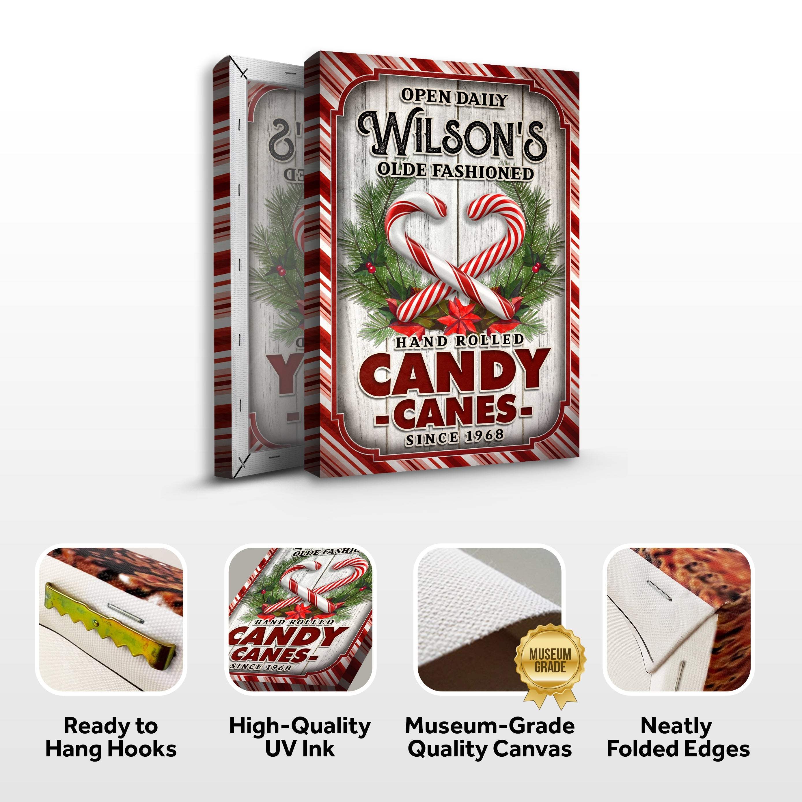 Olde Fashioned Hand Rolled Candy Canes Sign - Image 4