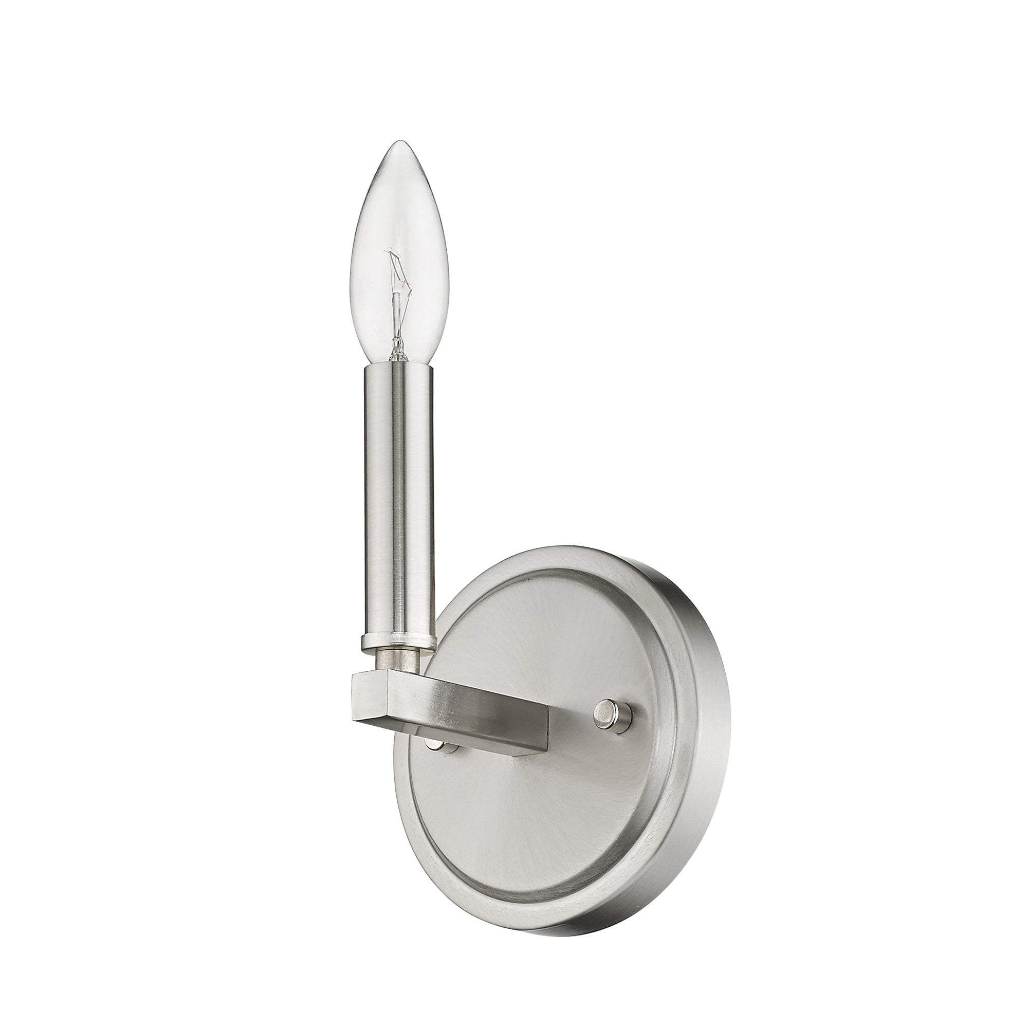 One Light Silver Wall Sconce - Image 7