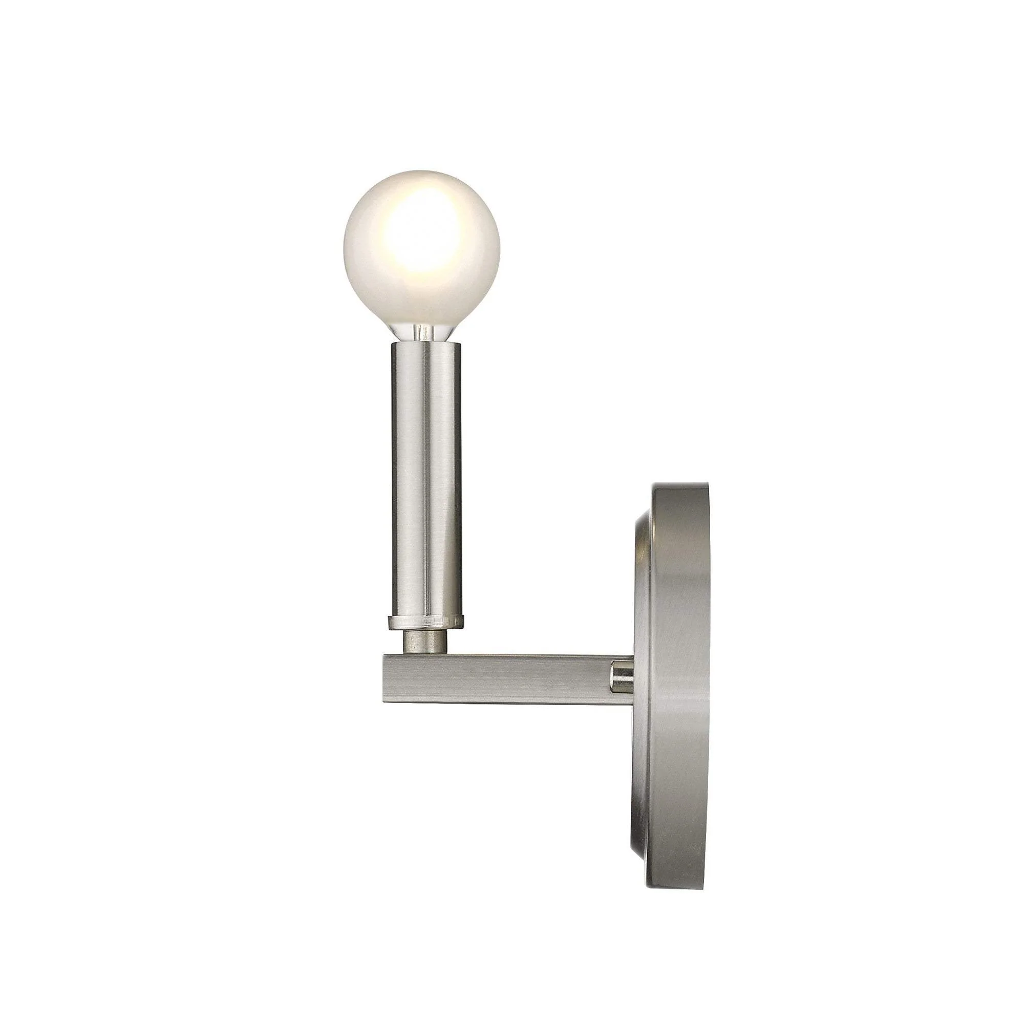 One Light Silver Wall Sconce - Image 9