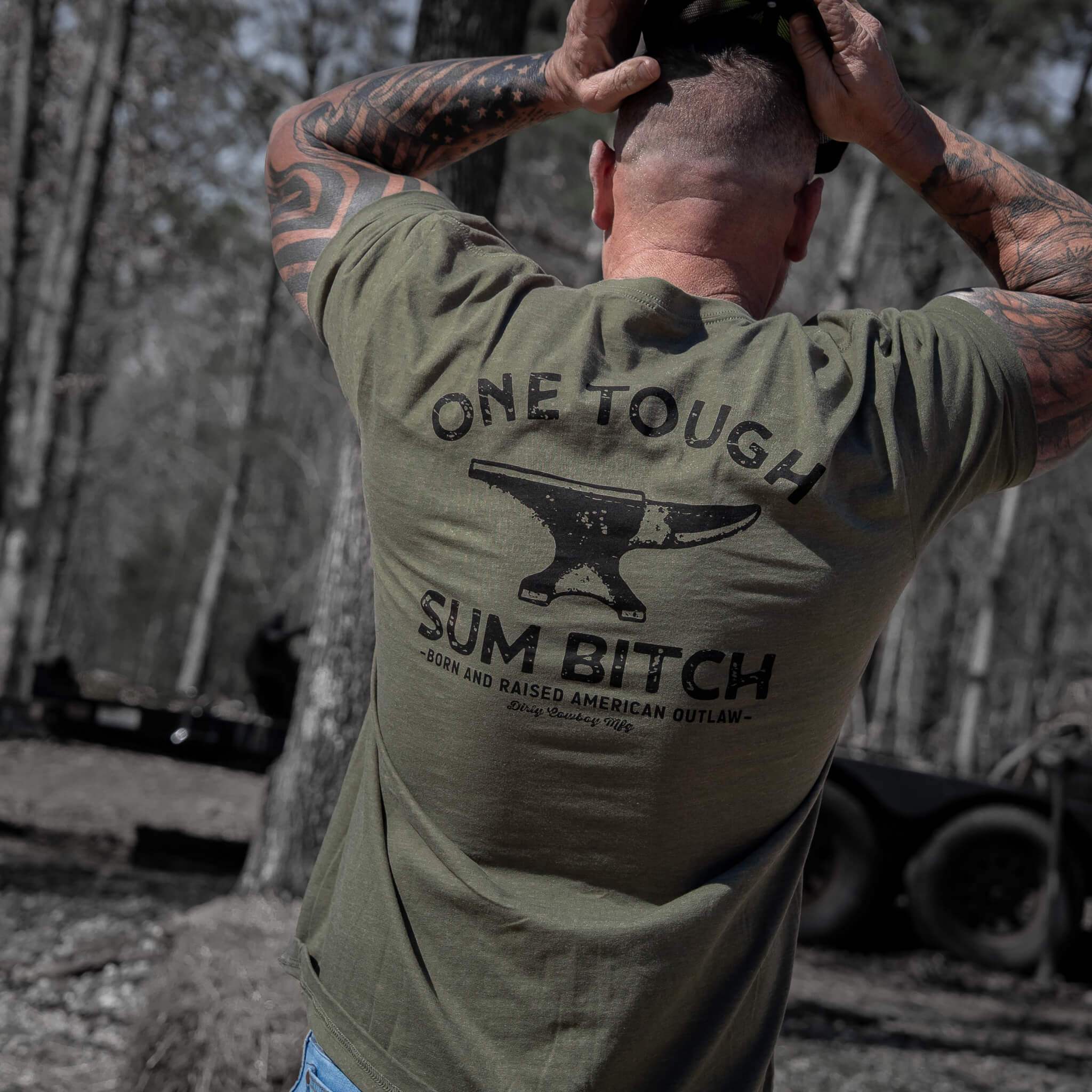 One Tough Sum Anvil Men's T-Shirt - Image 11