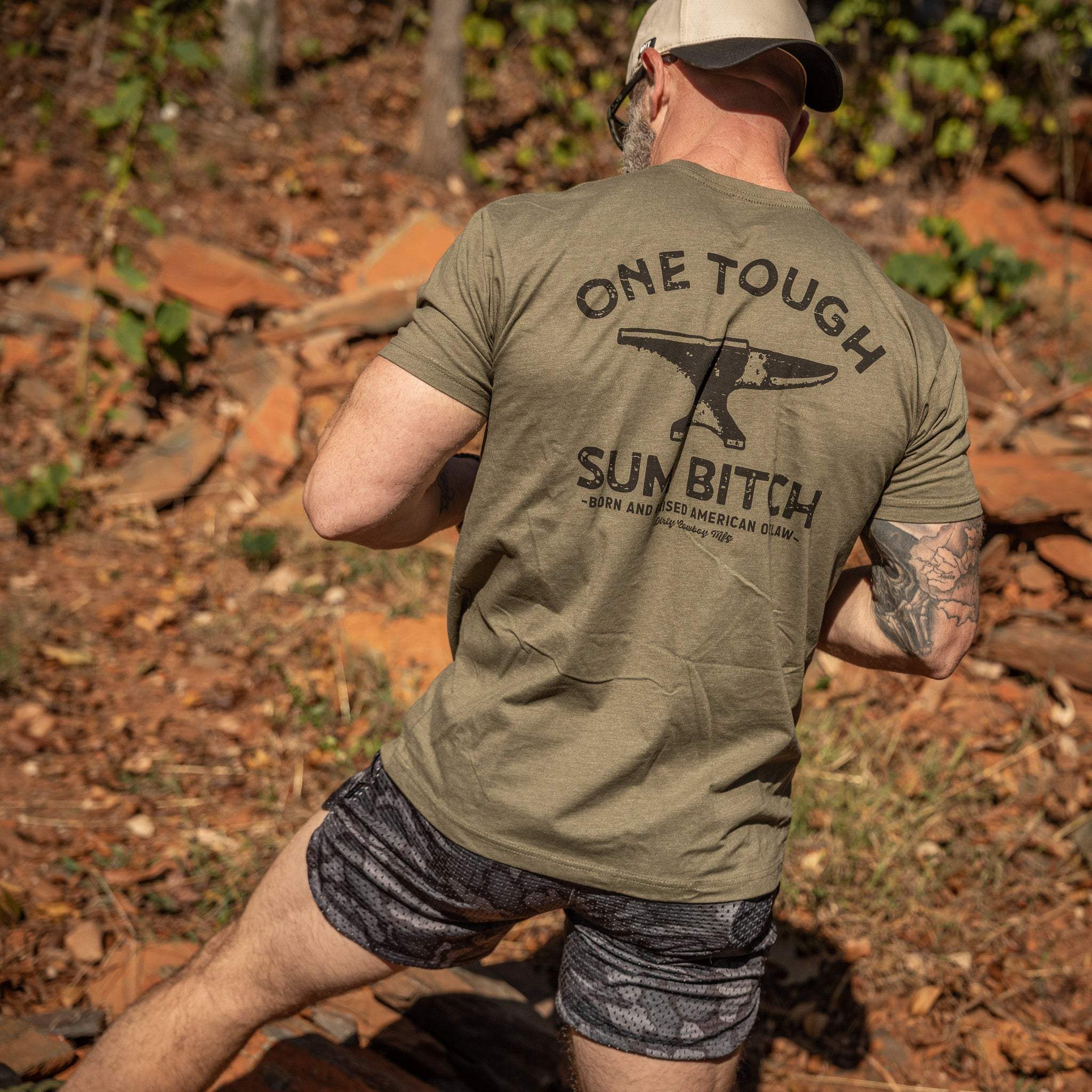 One Tough Sum Anvil Men's T-Shirt - Image 15