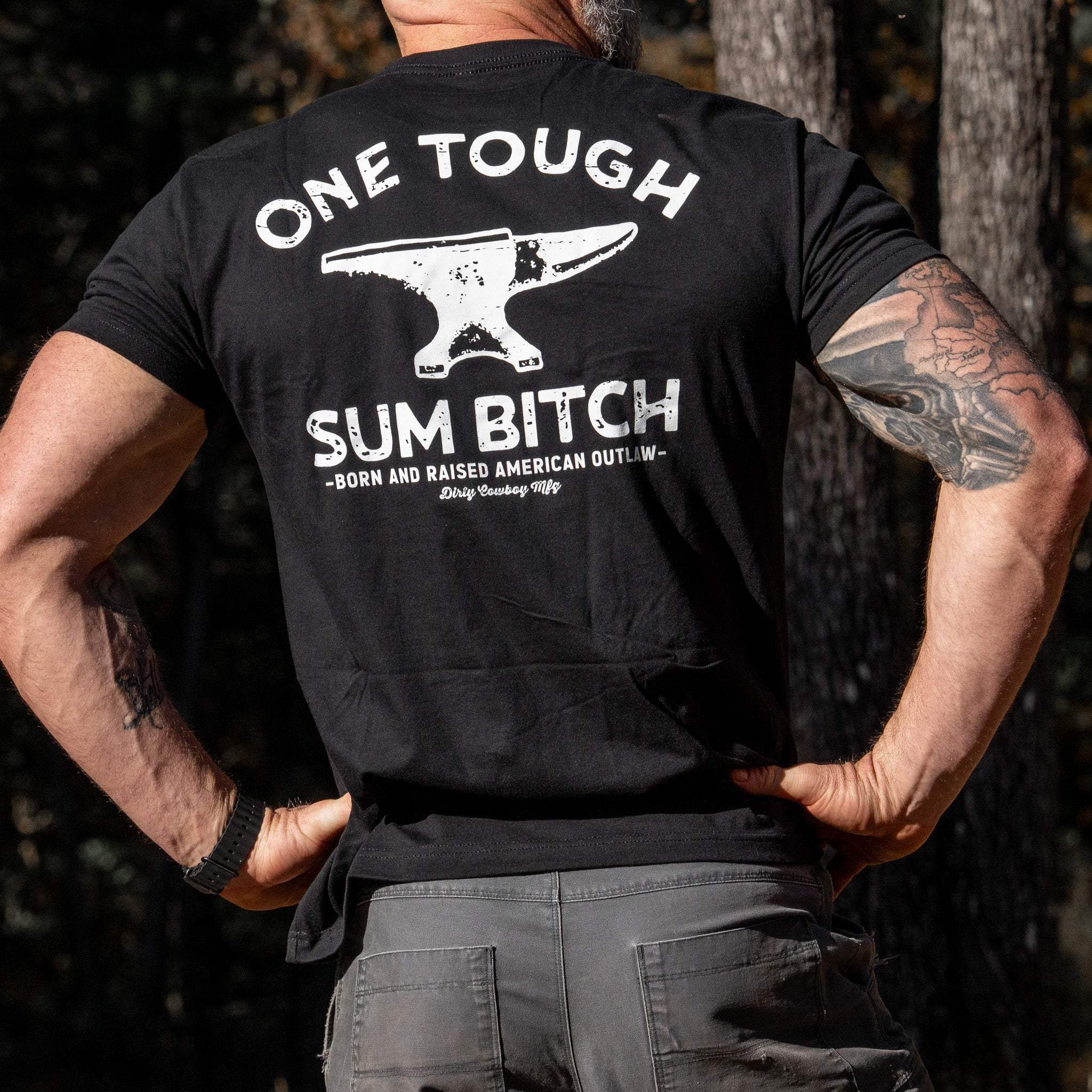 One Tough Sum Anvil Men's T-Shirt - Image 3
