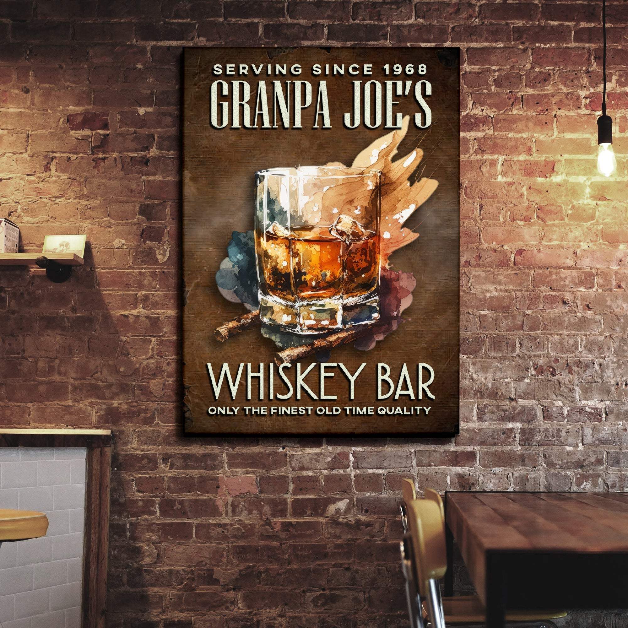 Only The Finest Whiskey Bar Sign - Image 2