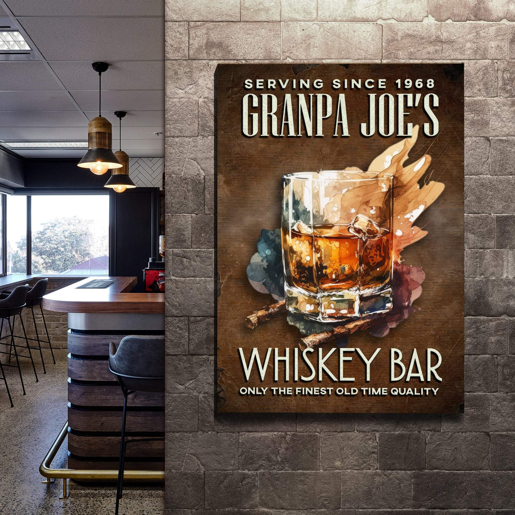Only The Finest Whiskey Bar Sign - Image 3