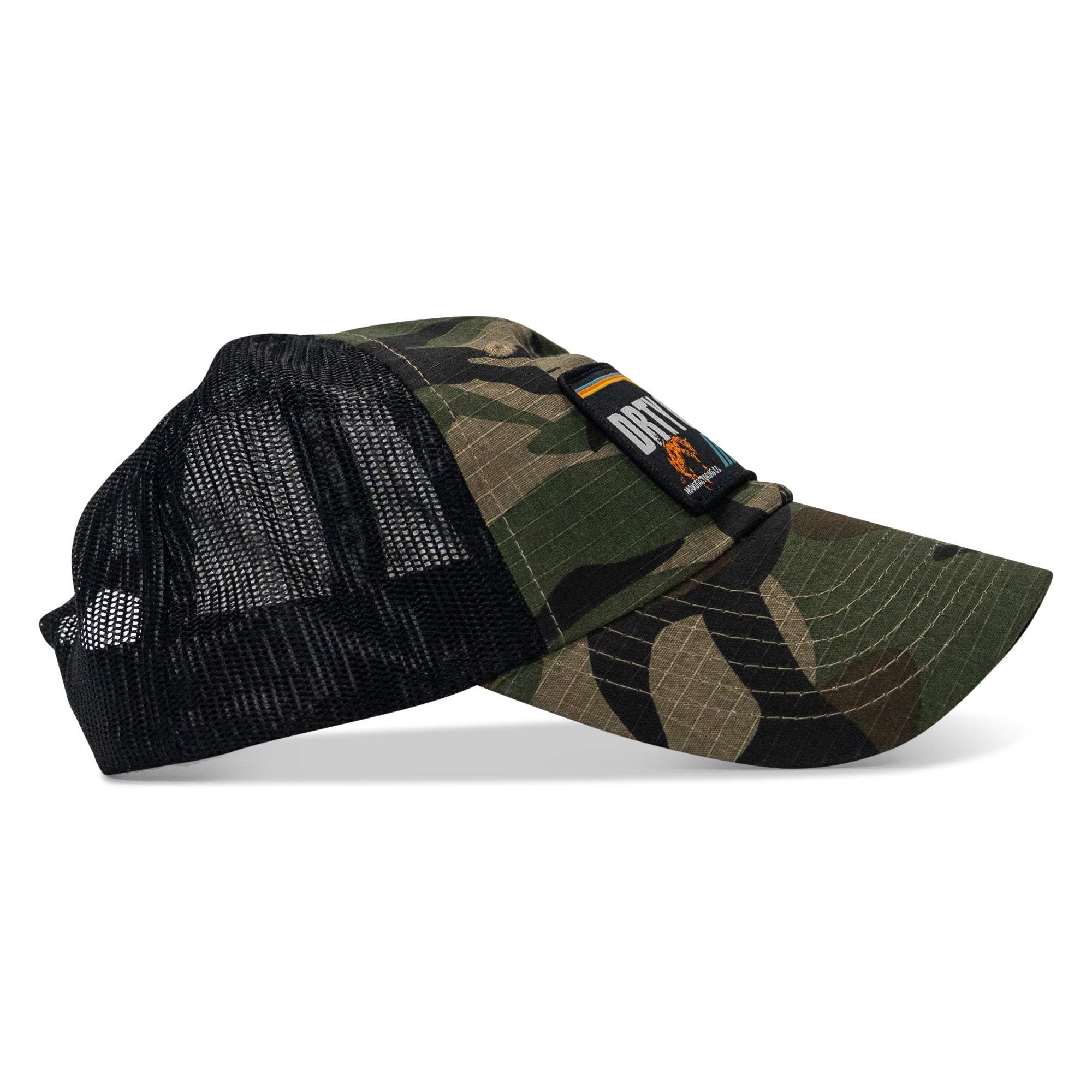 Original Vintage Bronco Patch Tactical Ripstop Mesh Snapback Hat - Image 8