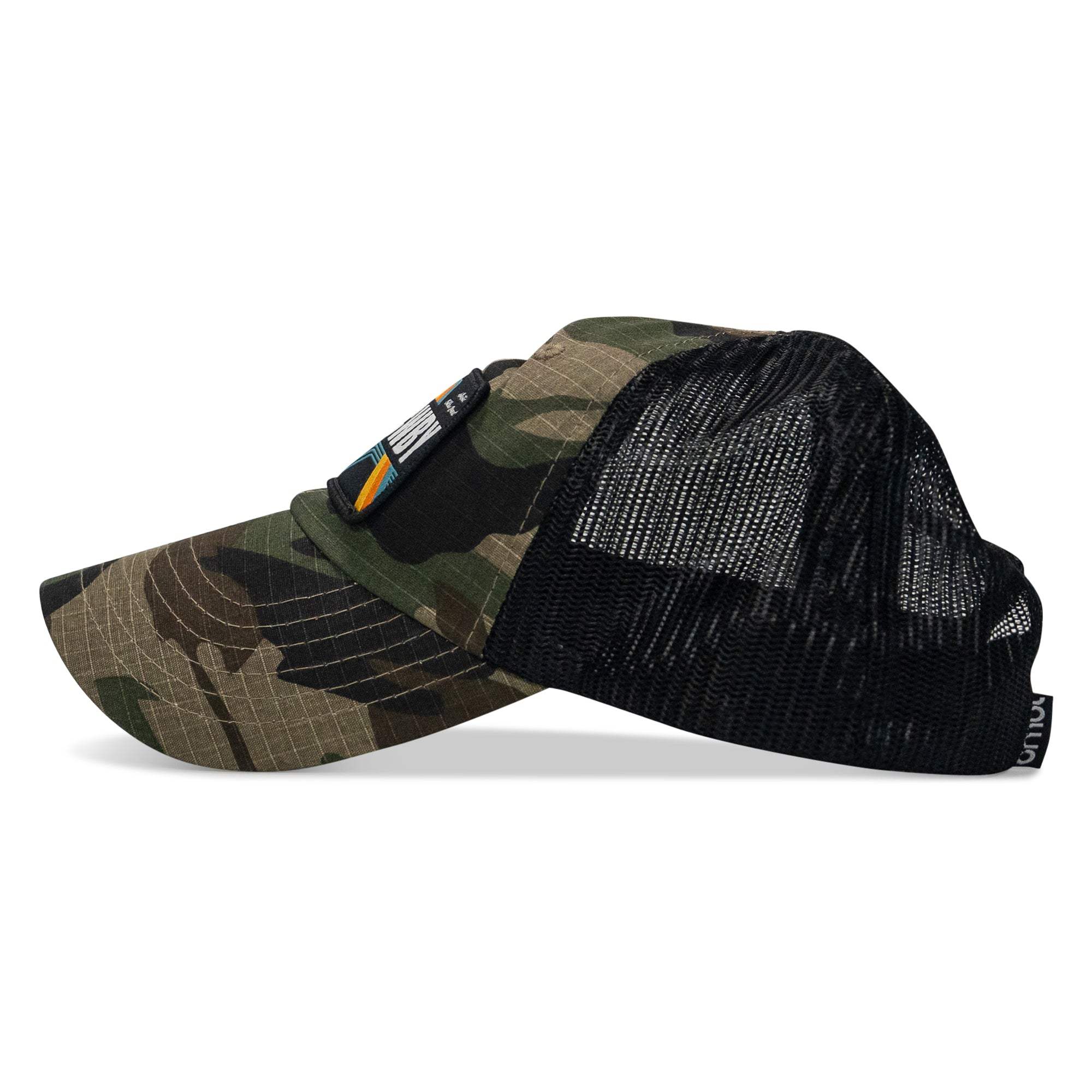 Original Vintage Bronco Patch Tactical Ripstop Mesh Snapback Hat - Image 9