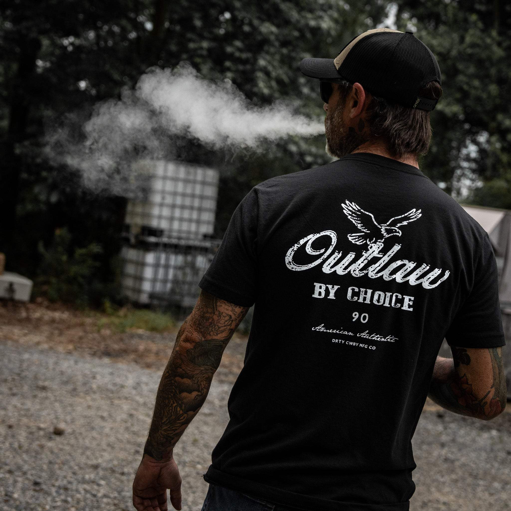 Outlaw By Choice Men's T-Shirt - Image 3