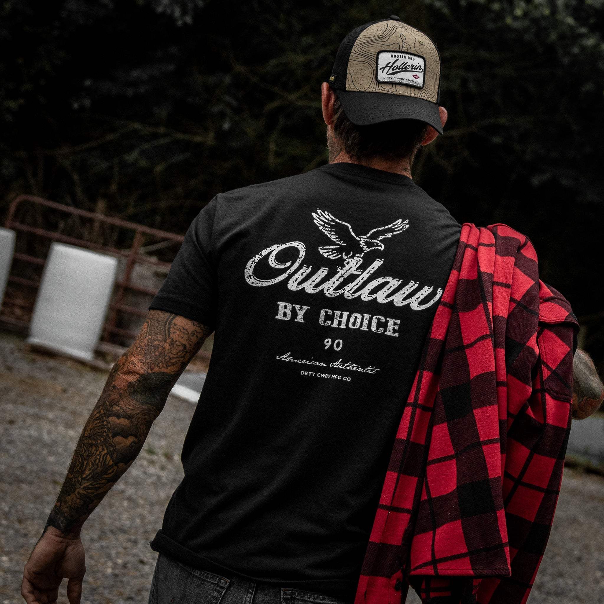 Outlaw By Choice Men's T-Shirt - Image 4