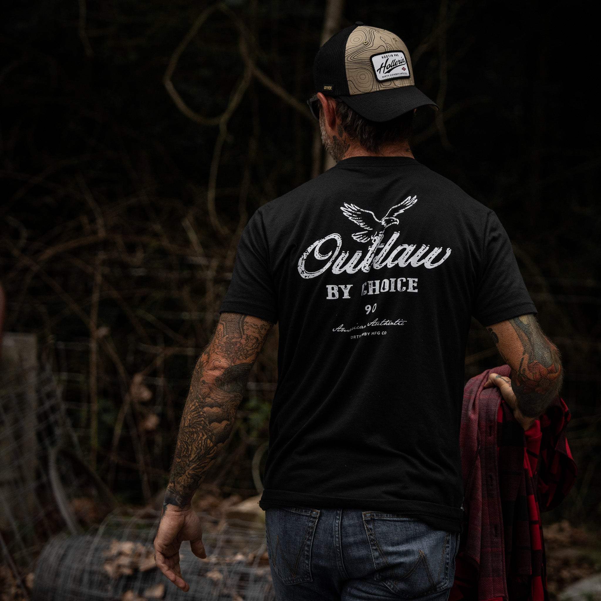 Outlaw By Choice Men's T-Shirt - Image 7