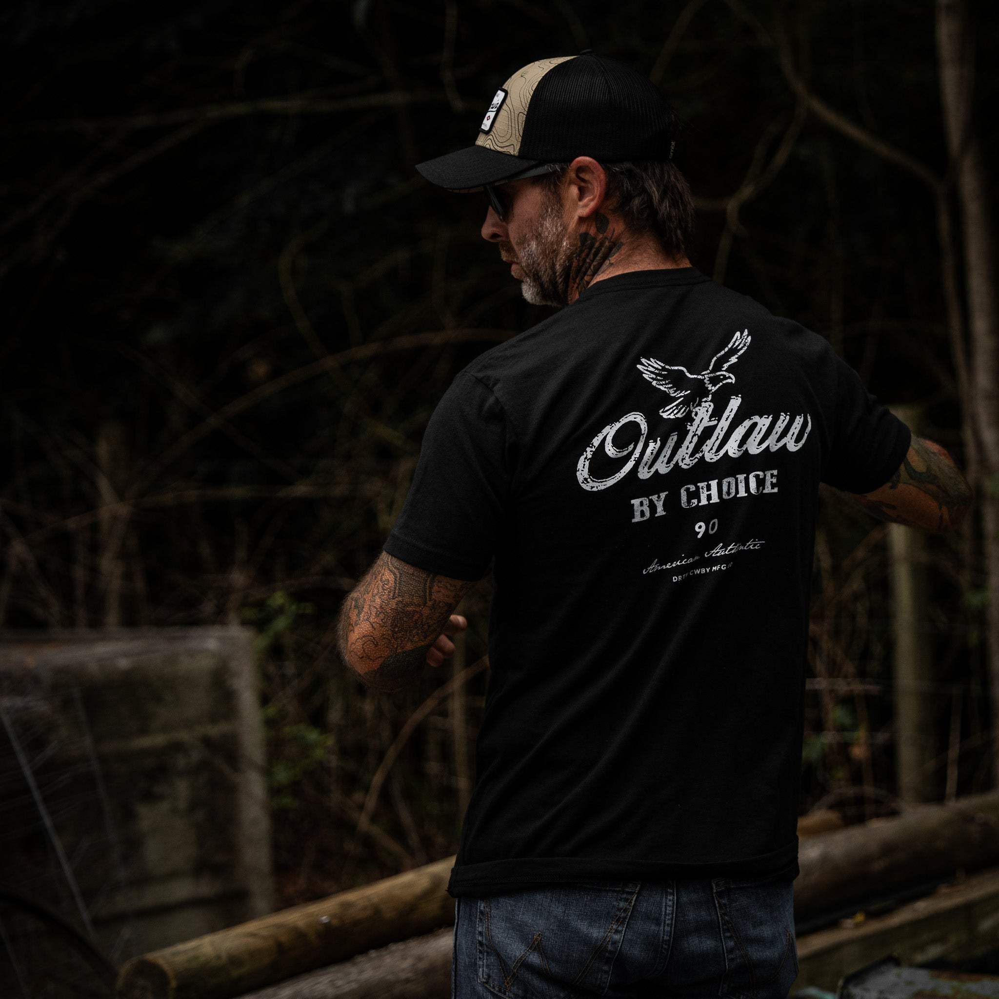 Outlaw By Choice Men's T-Shirt - Image 8