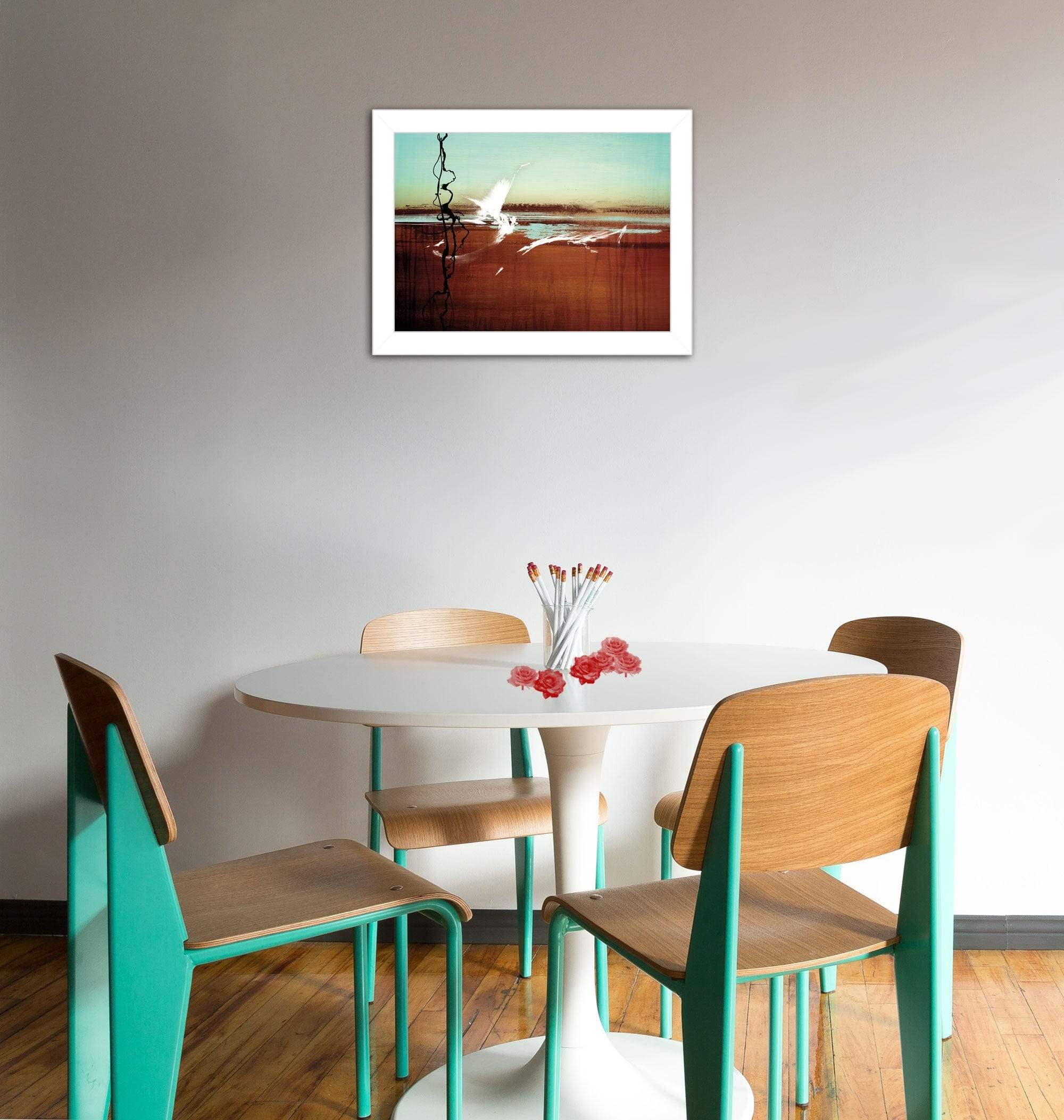 p-Oxybis(benzenesulfonyl hydrazide) White Framed Print Wall Art - Image 4