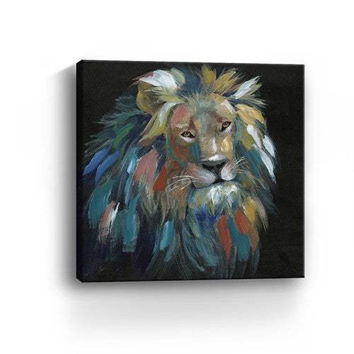 Painted Lion Portrait Unframed Print Wall Art - Image 6